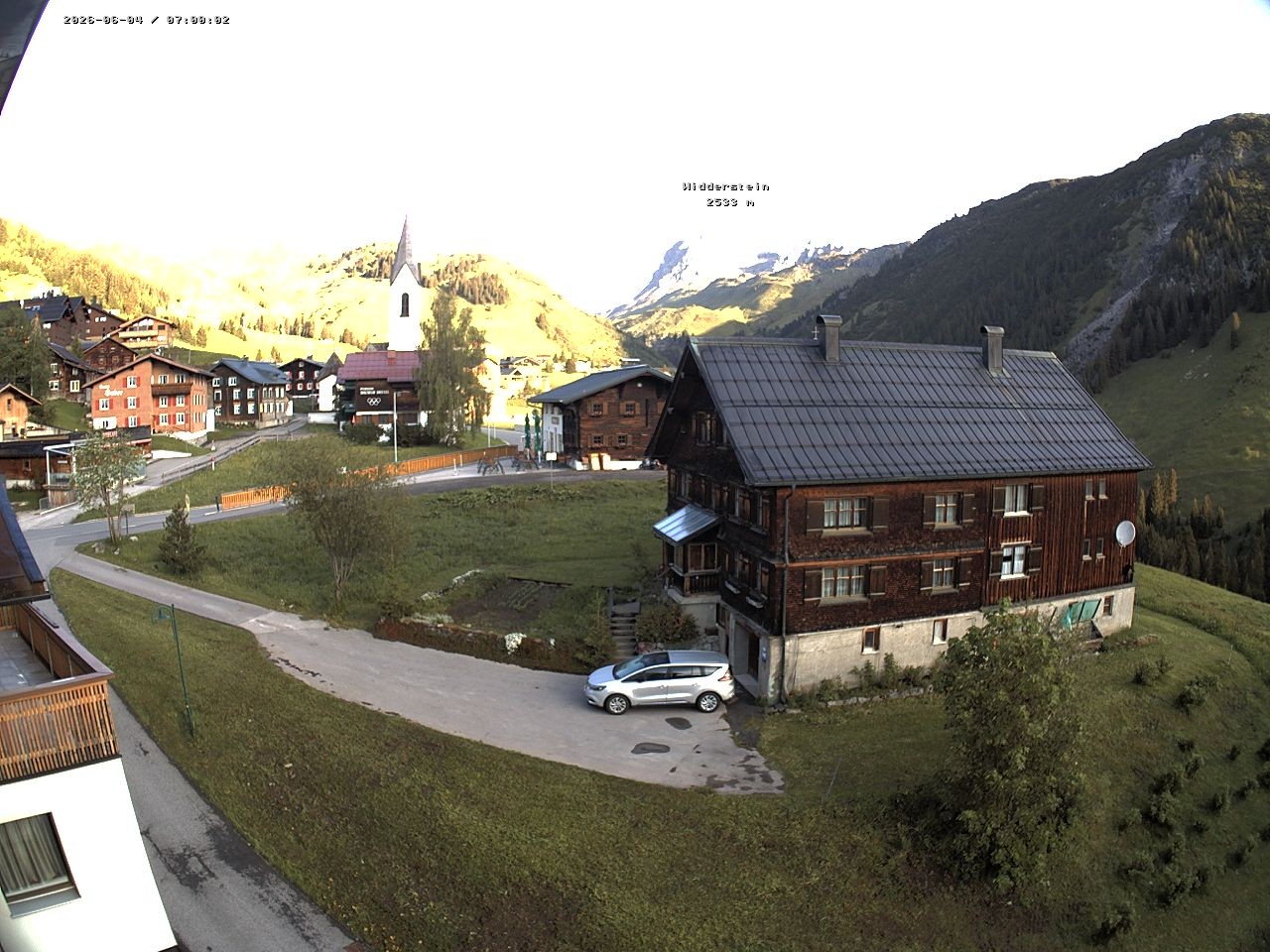 Archiv Foto Webcam Dorfzentrum von Warth