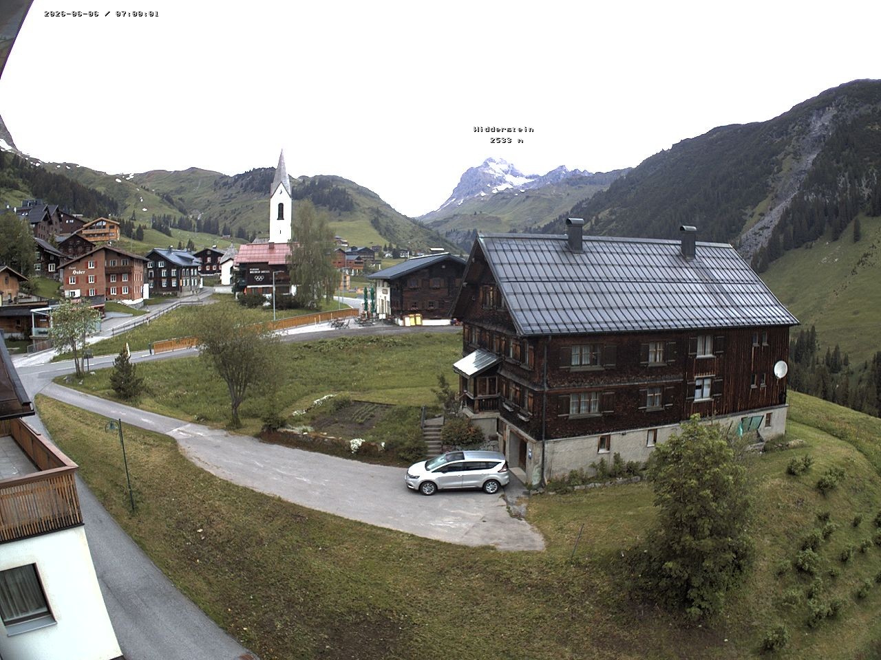 Archiv Foto Webcam Dorfzentrum von Warth