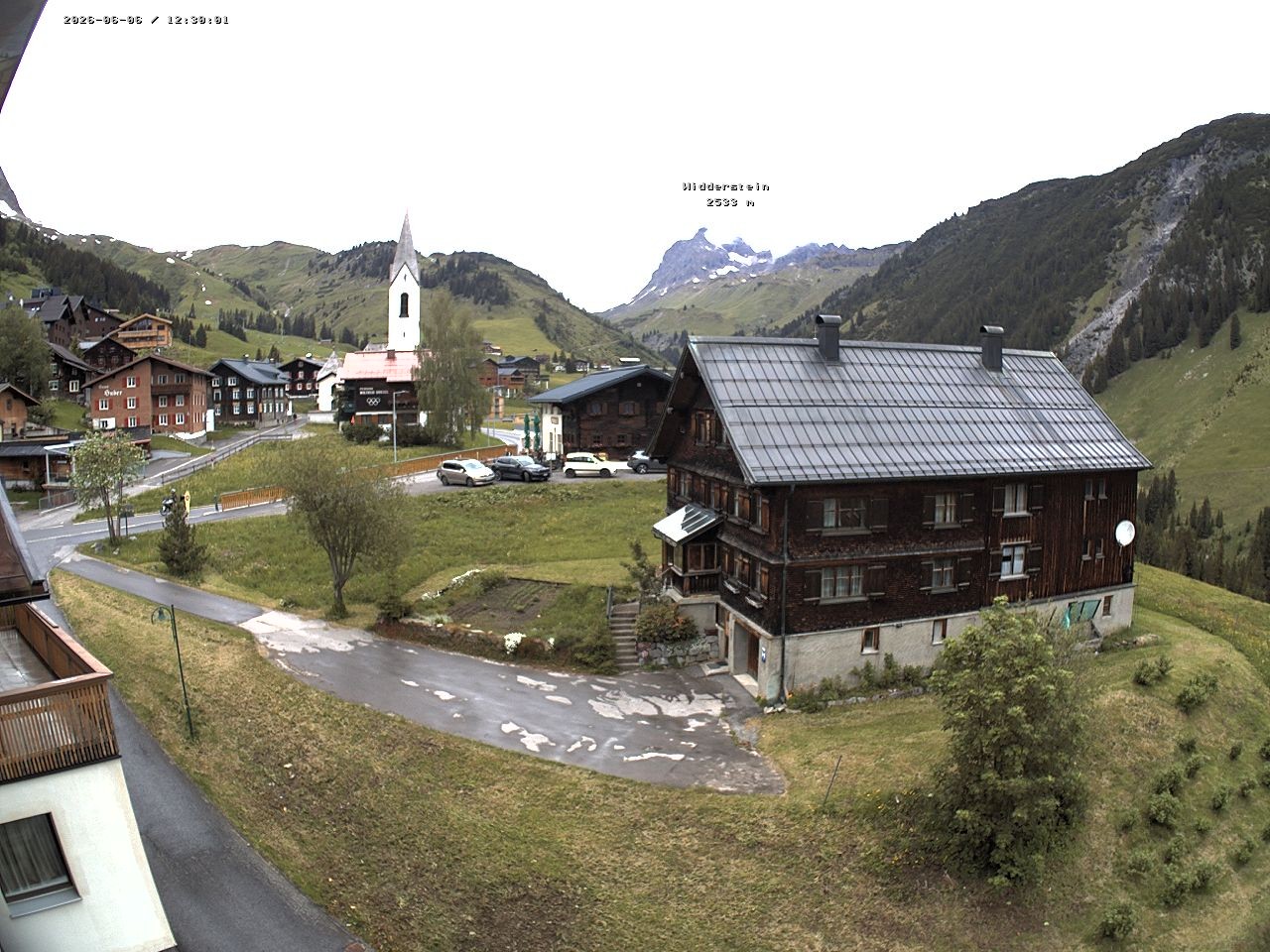 Archiv Foto Webcam Dorfzentrum von Warth