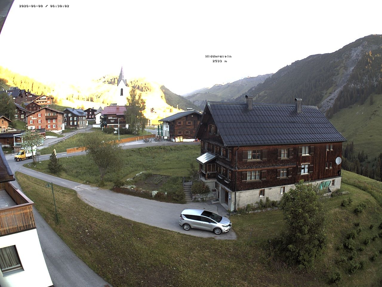 Archiv Foto Webcam Dorfzentrum von Warth