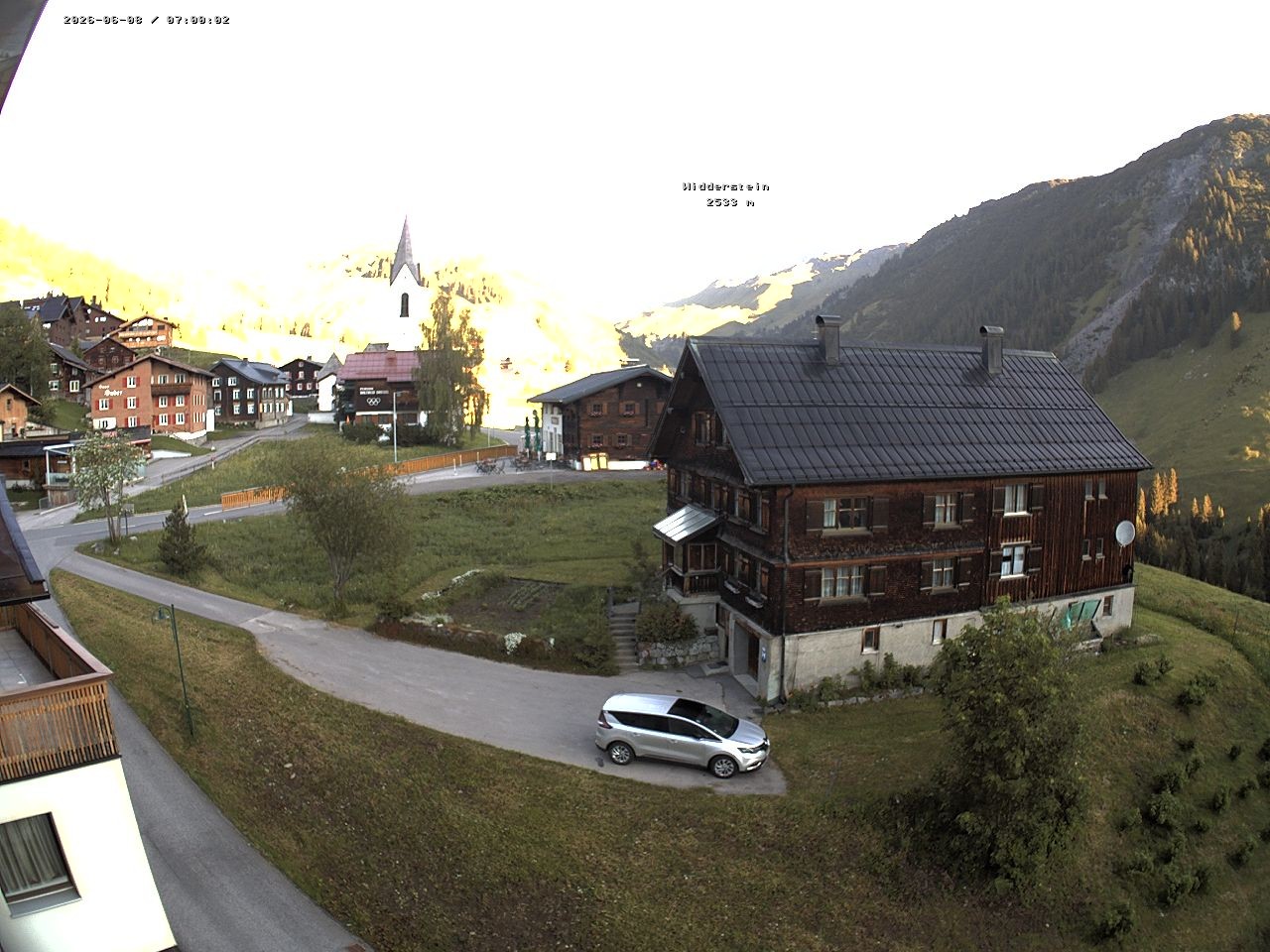 Archiv Foto Webcam Dorfzentrum von Warth
