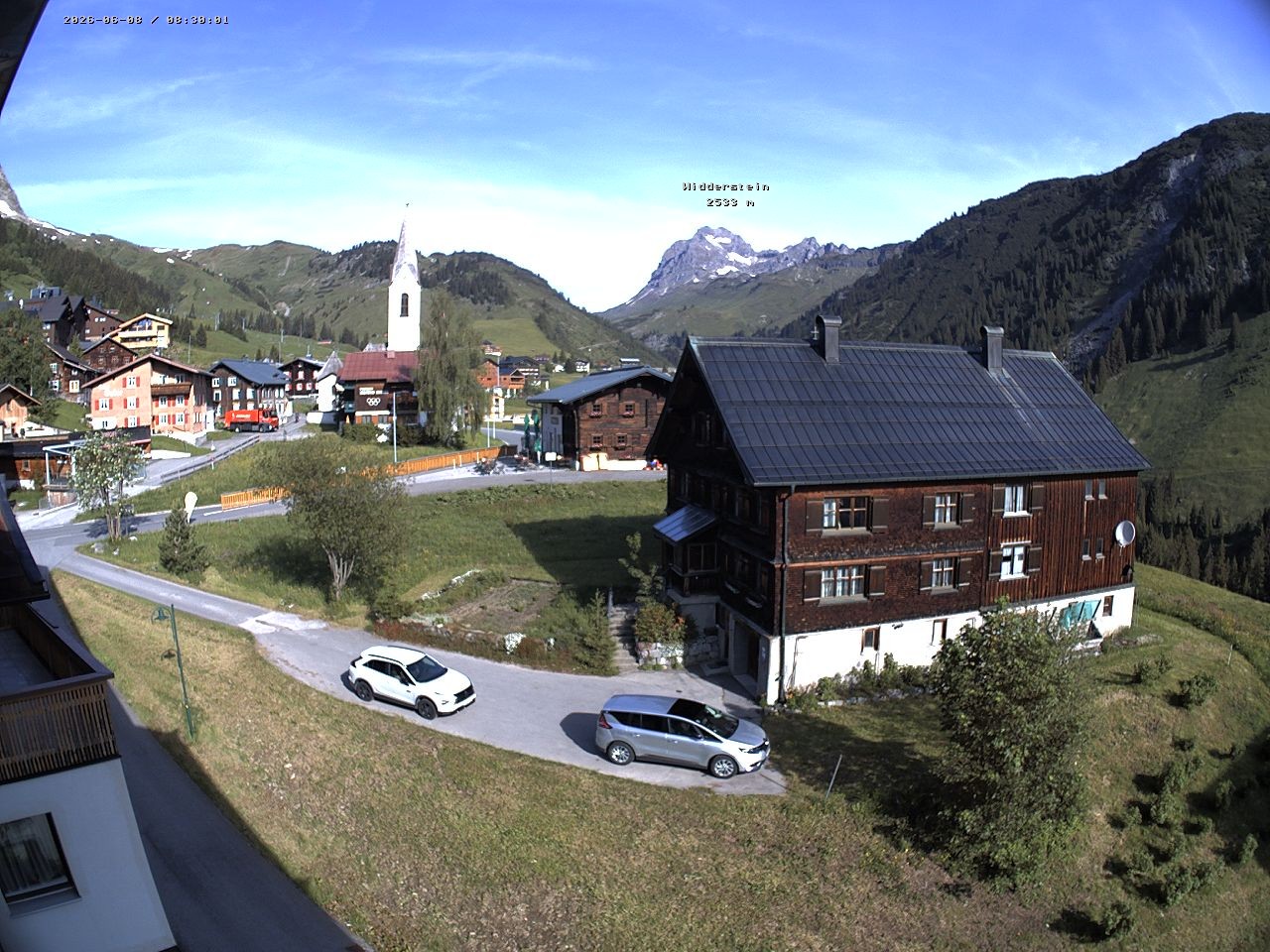 Archiv Foto Webcam Dorfzentrum von Warth