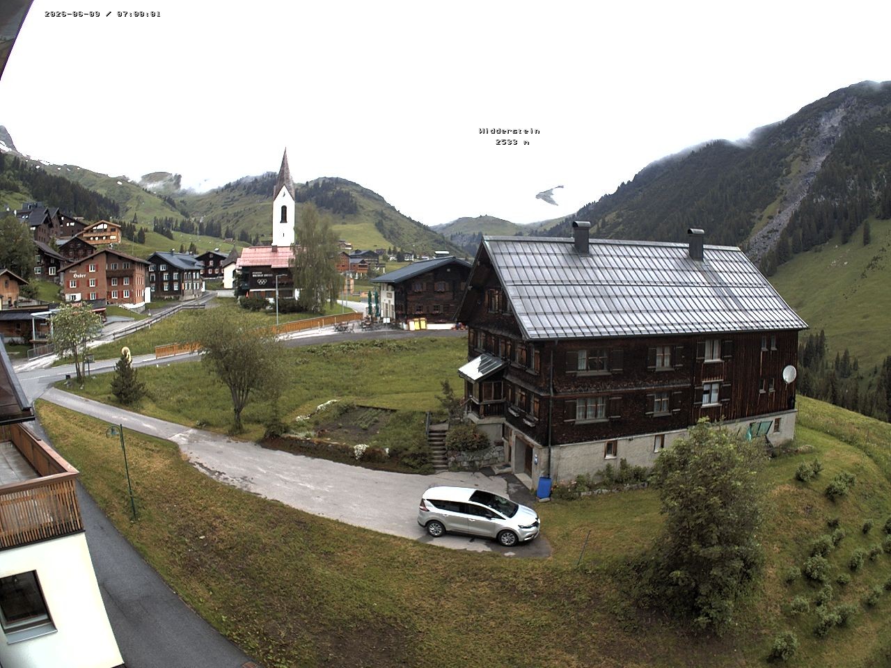Archiv Foto Webcam Dorfzentrum von Warth