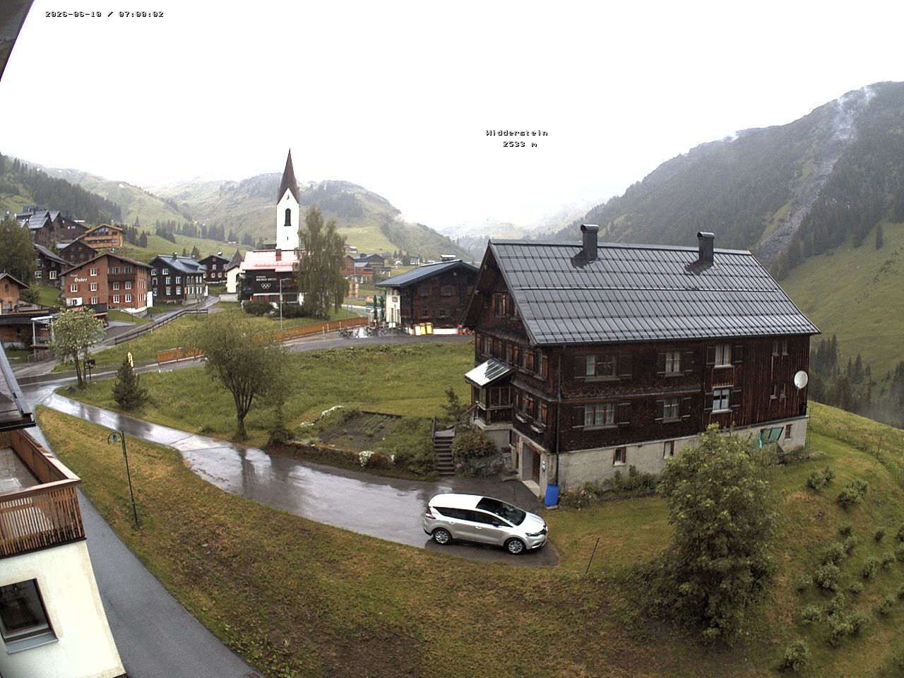 Archiv Foto Webcam Dorfzentrum von Warth
