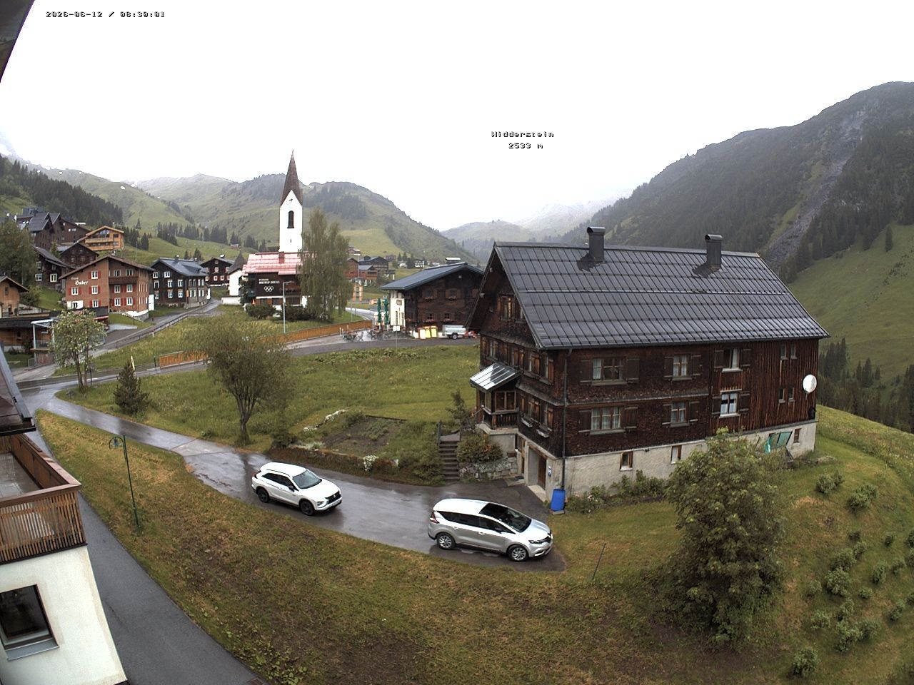 Archiv Foto Webcam Dorfzentrum von Warth
