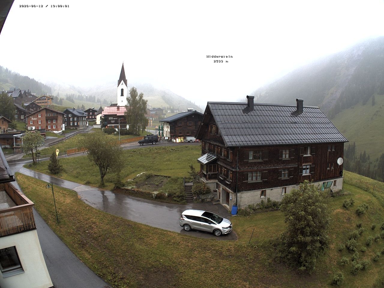 Archiv Foto Webcam Dorfzentrum von Warth
