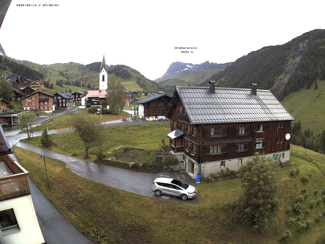 Archiv Foto Webcam Dorfzentrum von Warth