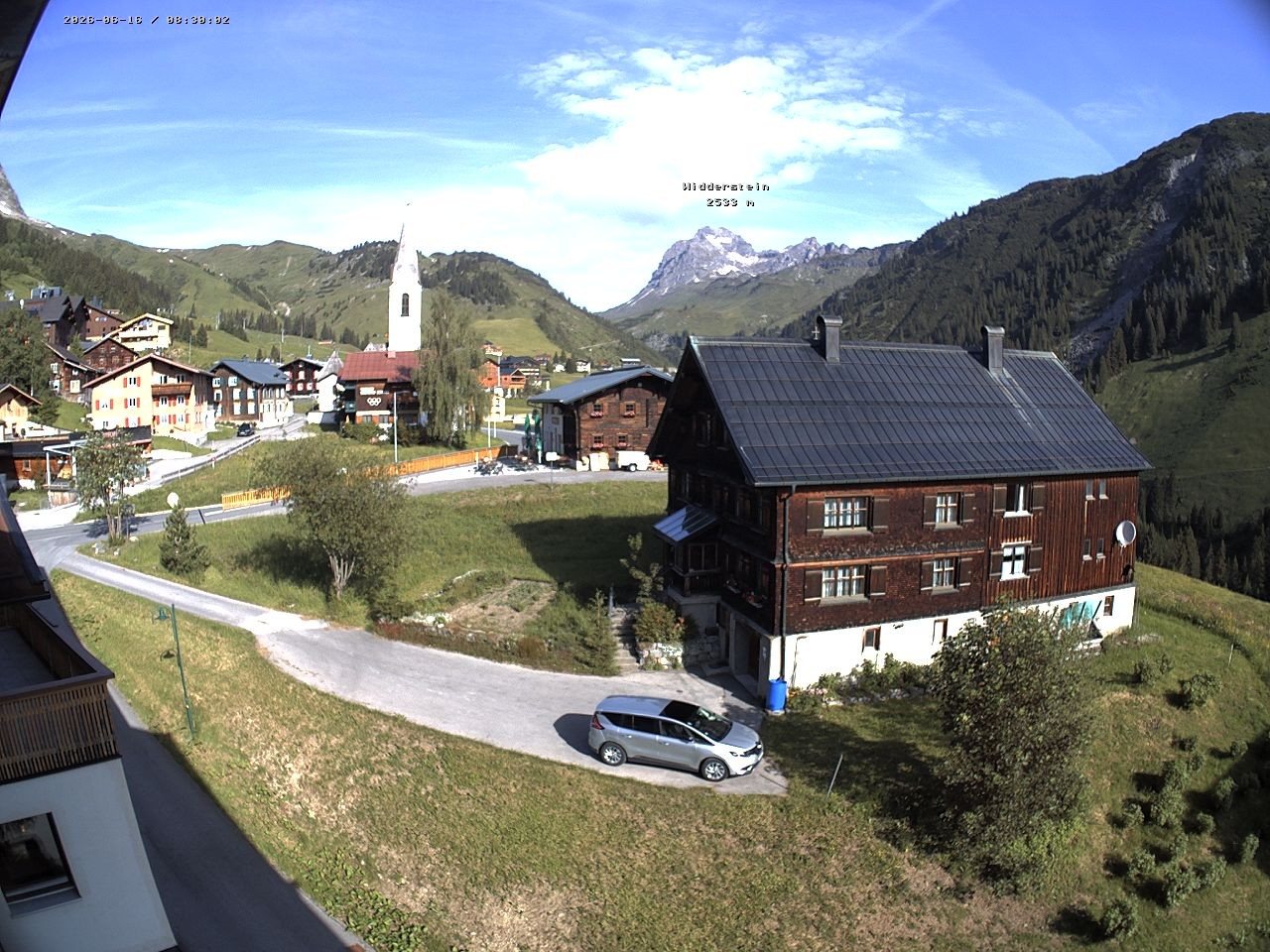 Archiv Foto Webcam Dorfzentrum von Warth