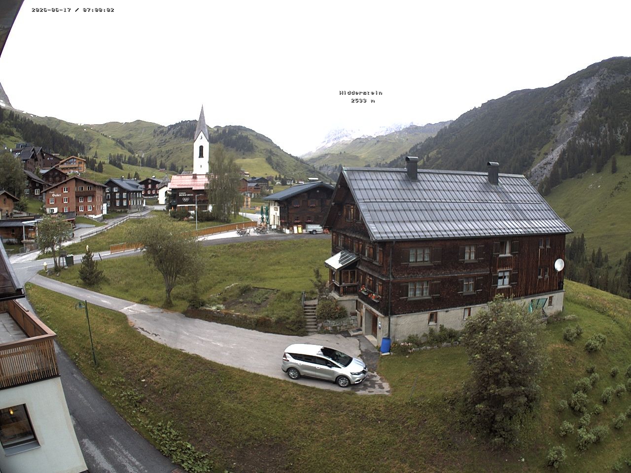 Archiv Foto Webcam Dorfzentrum von Warth