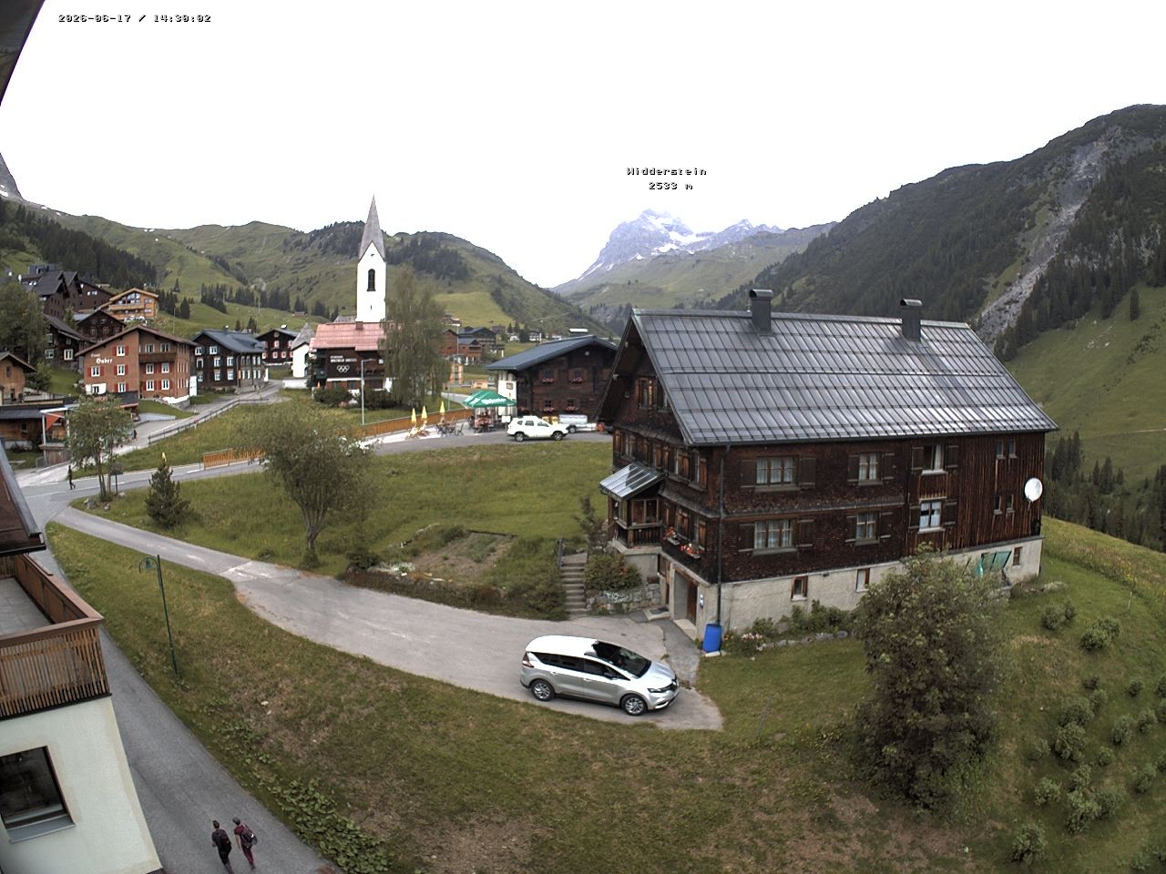 Archiv Foto Webcam Dorfzentrum von Warth