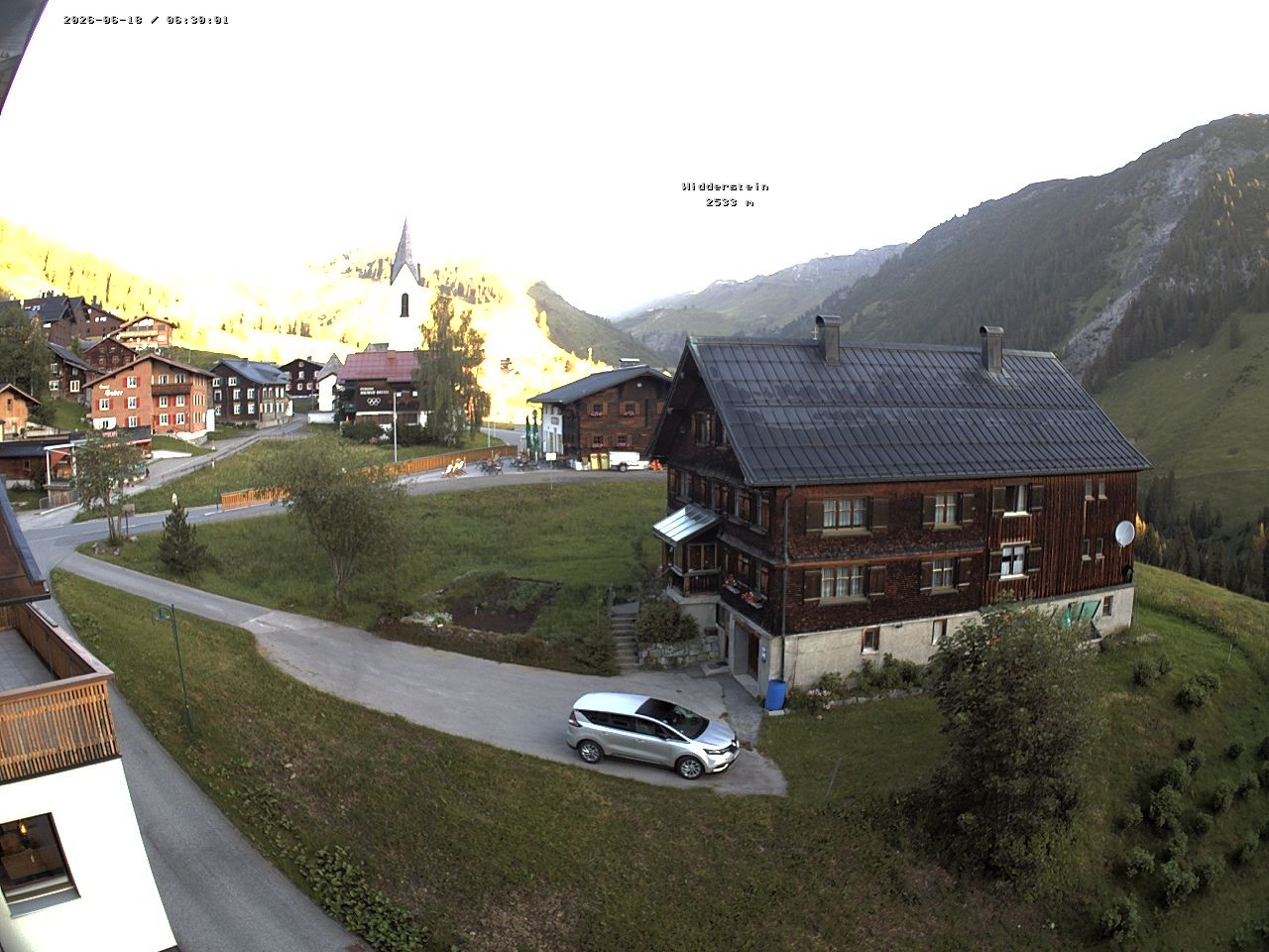 Archiv Foto Webcam Dorfzentrum von Warth