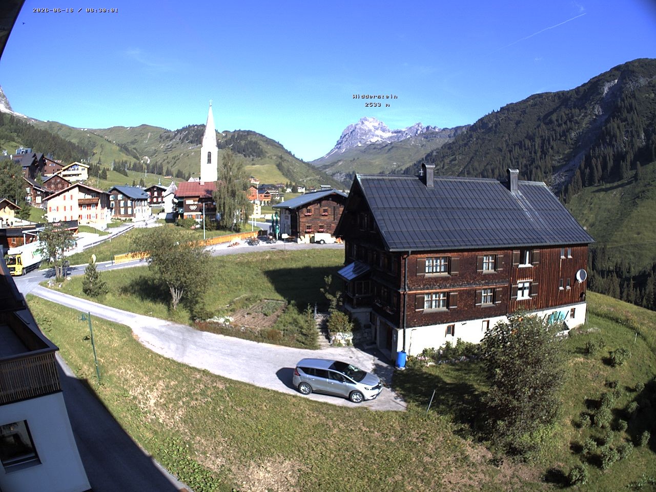 Archiv Foto Webcam Dorfzentrum von Warth