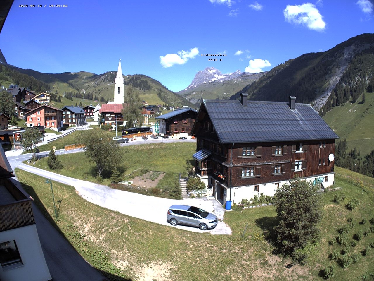 Archiv Foto Webcam Dorfzentrum von Warth