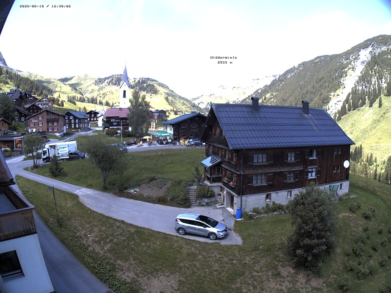 Archiv Foto Webcam Dorfzentrum von Warth
