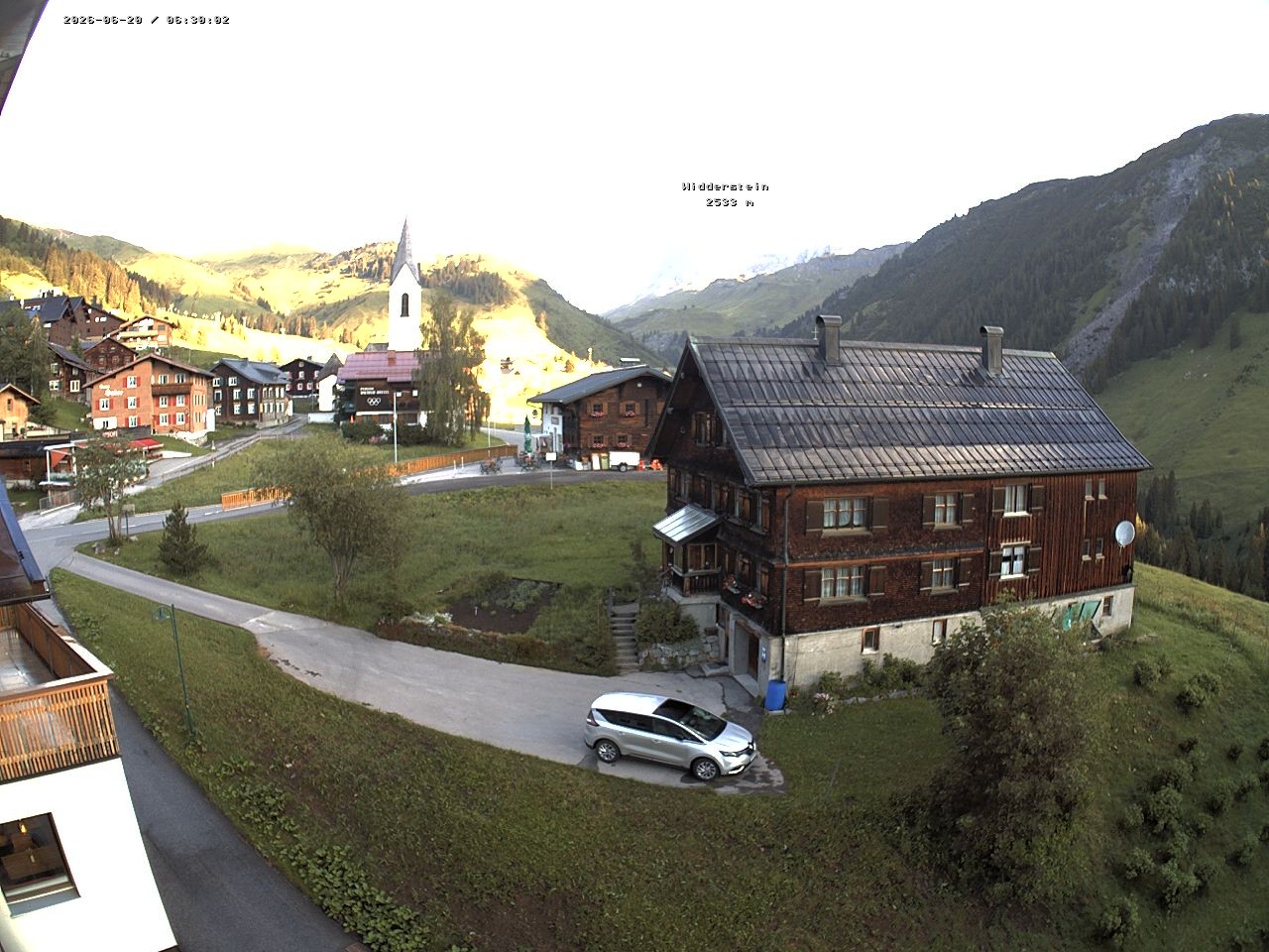 Archiv Foto Webcam Dorfzentrum von Warth