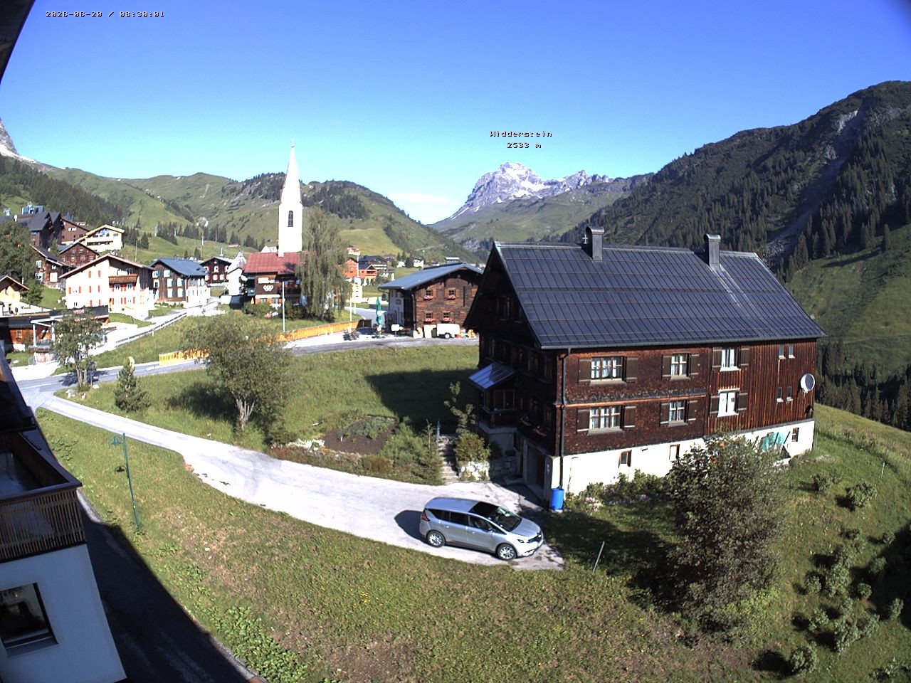 Archiv Foto Webcam Dorfzentrum von Warth