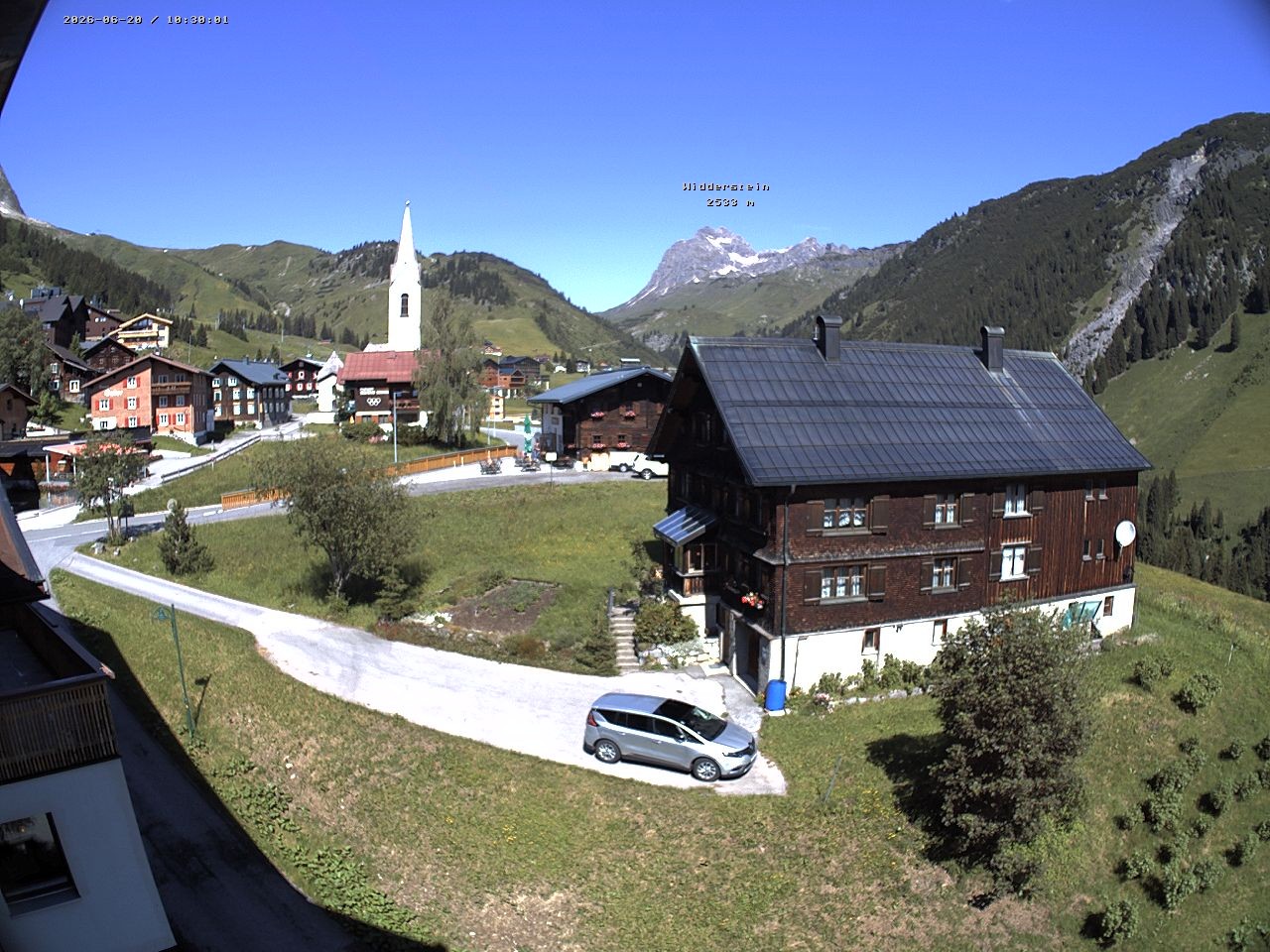 Archiv Foto Webcam Dorfzentrum von Warth