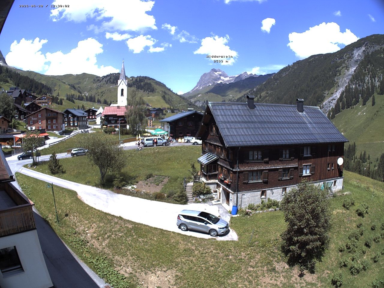 Archiv Foto Webcam Dorfzentrum von Warth