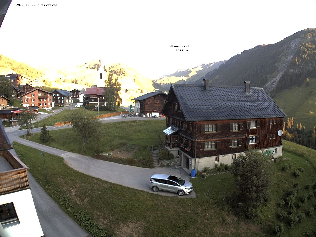 Archiv Foto Webcam Dorfzentrum von Warth