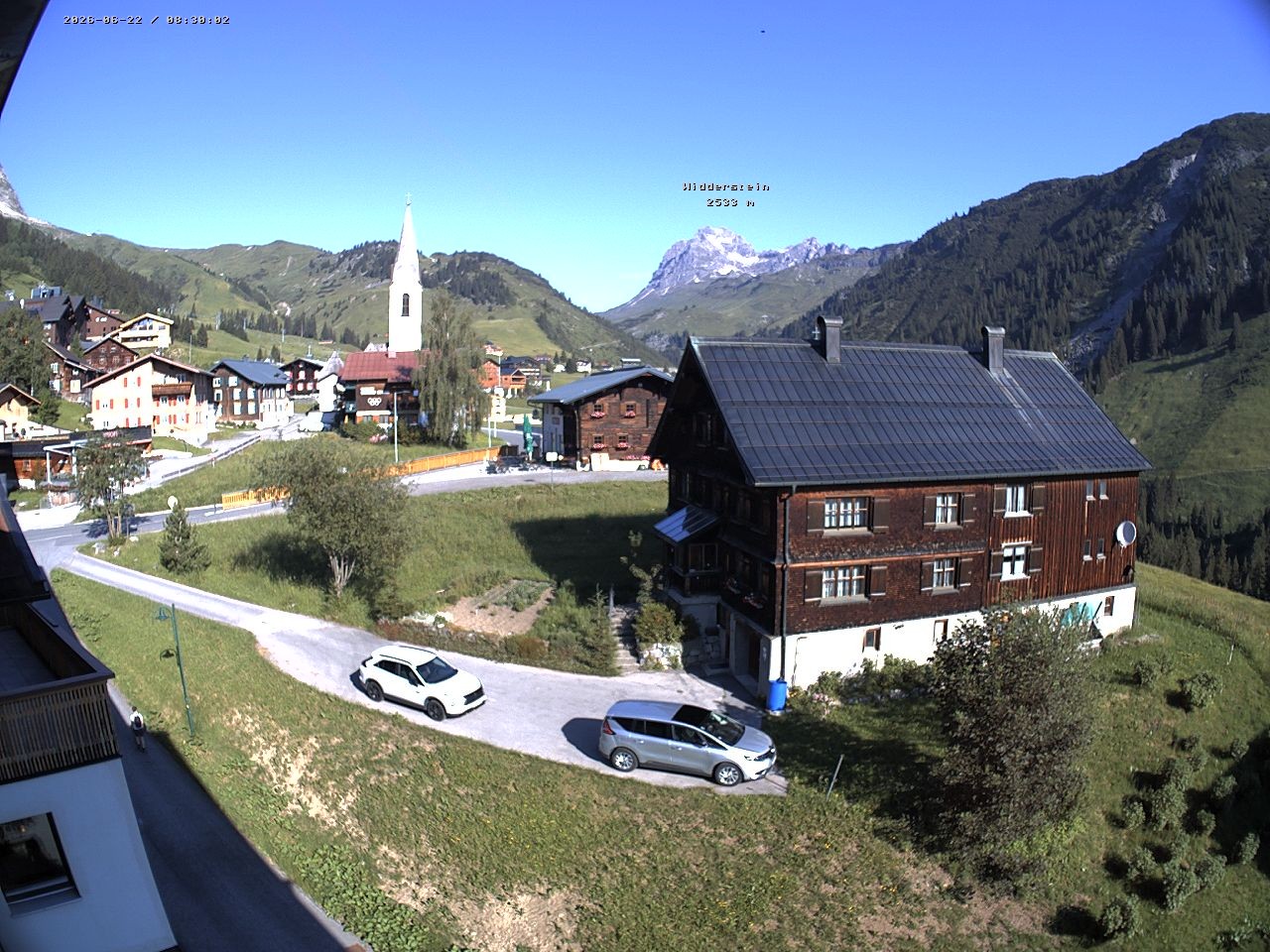 Archiv Foto Webcam Dorfzentrum von Warth