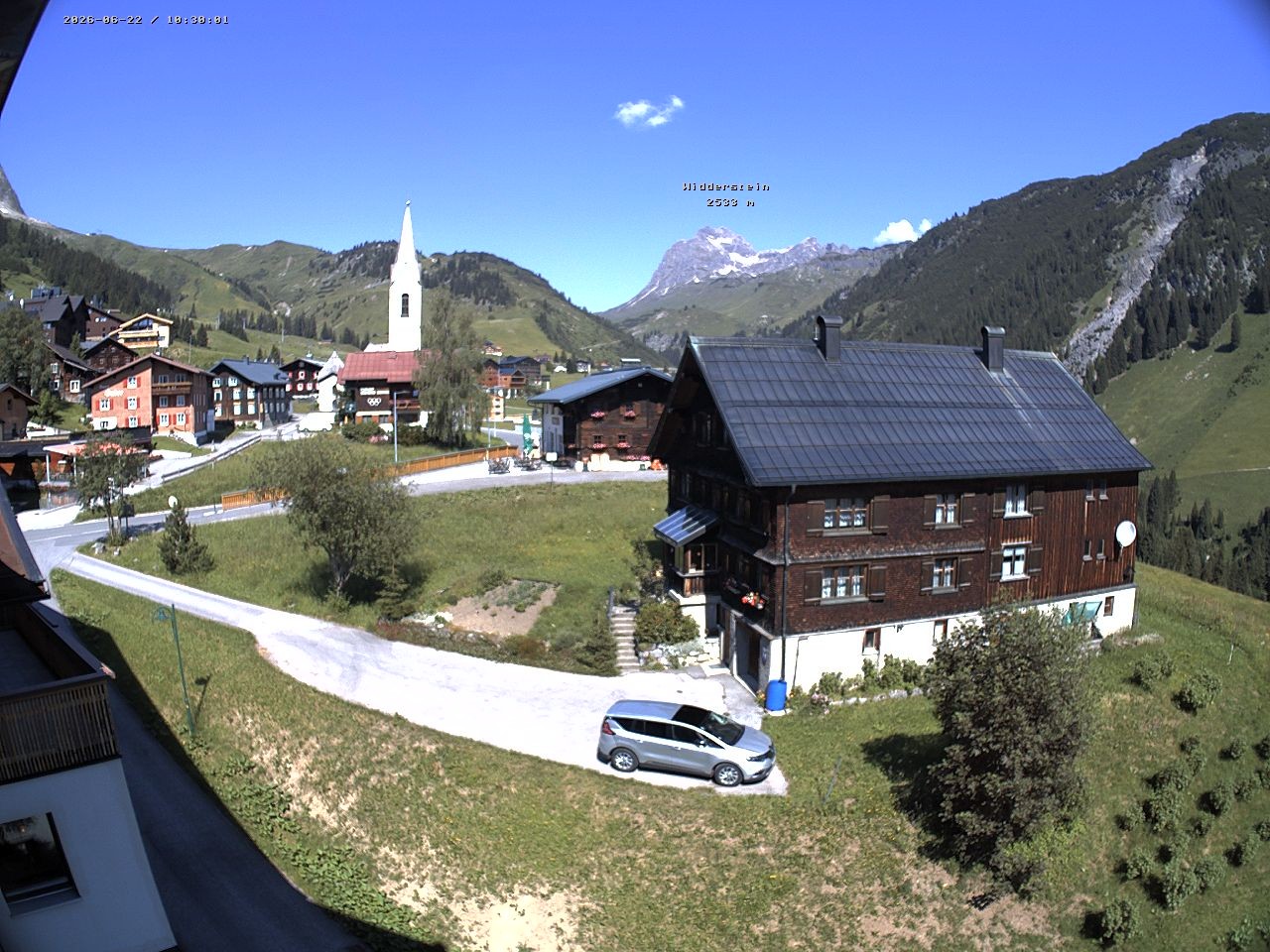 Archiv Foto Webcam Dorfzentrum von Warth