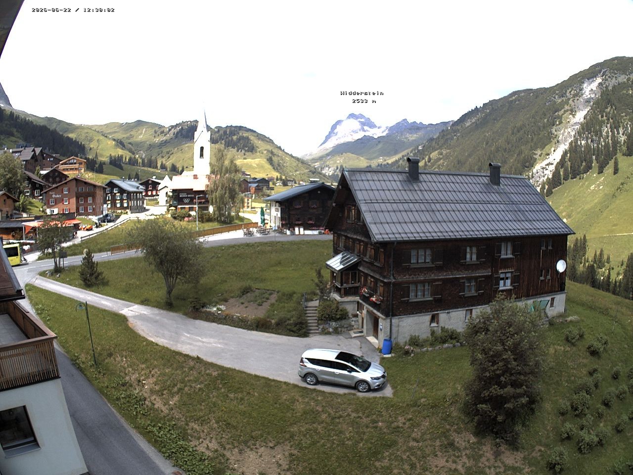 Archiv Foto Webcam Dorfzentrum von Warth