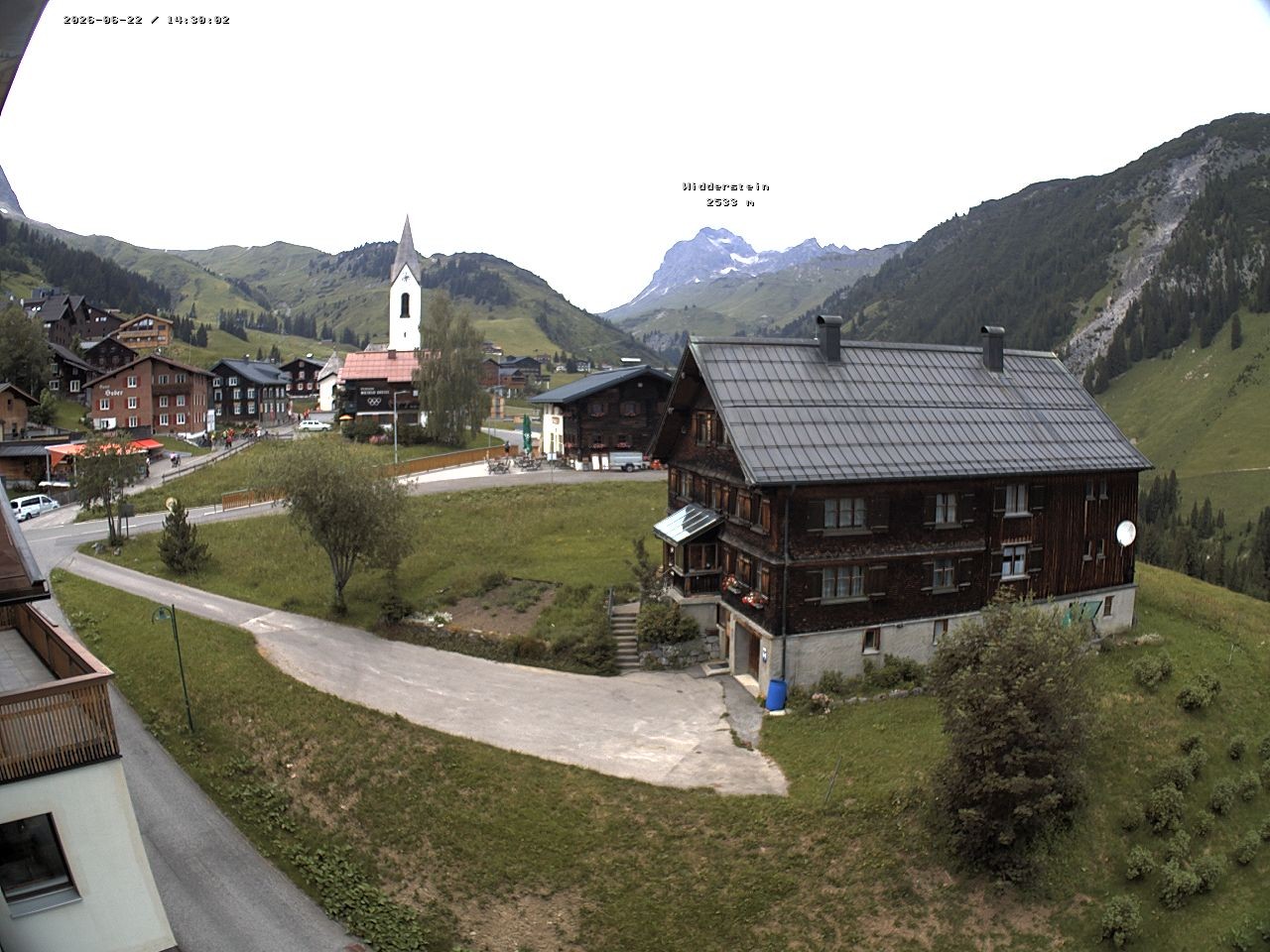 Archiv Foto Webcam Dorfzentrum von Warth