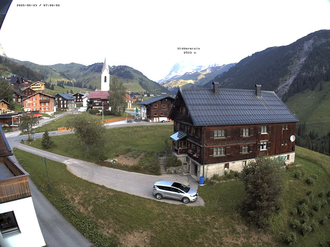 Archiv Foto Webcam Dorfzentrum von Warth