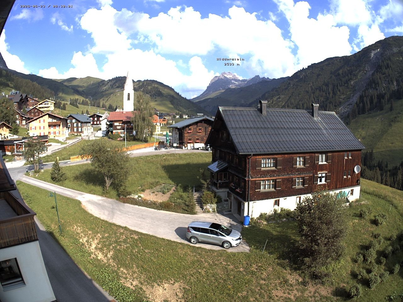 Archiv Foto Webcam Dorfzentrum von Warth