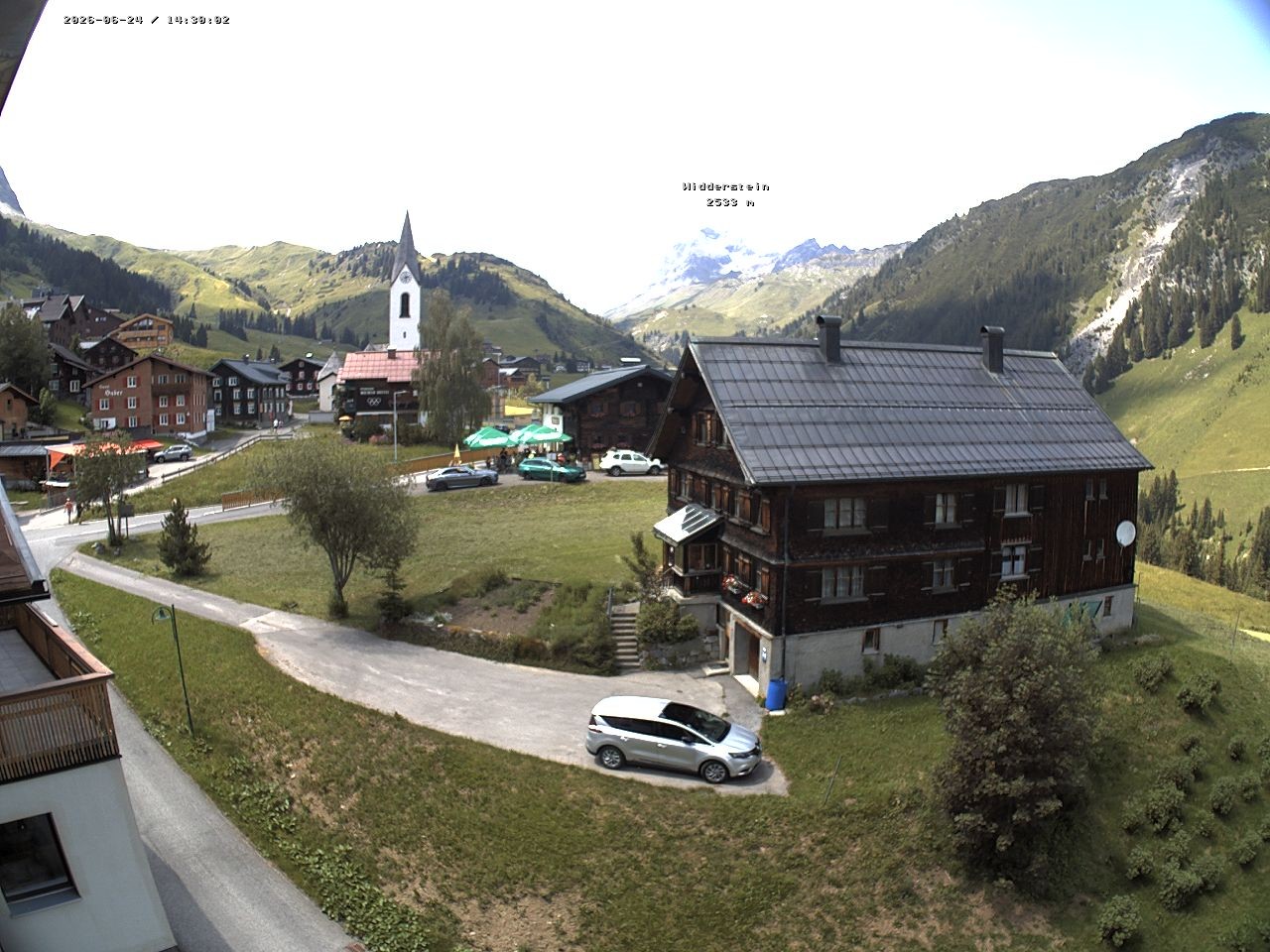 Archiv Foto Webcam Dorfzentrum von Warth