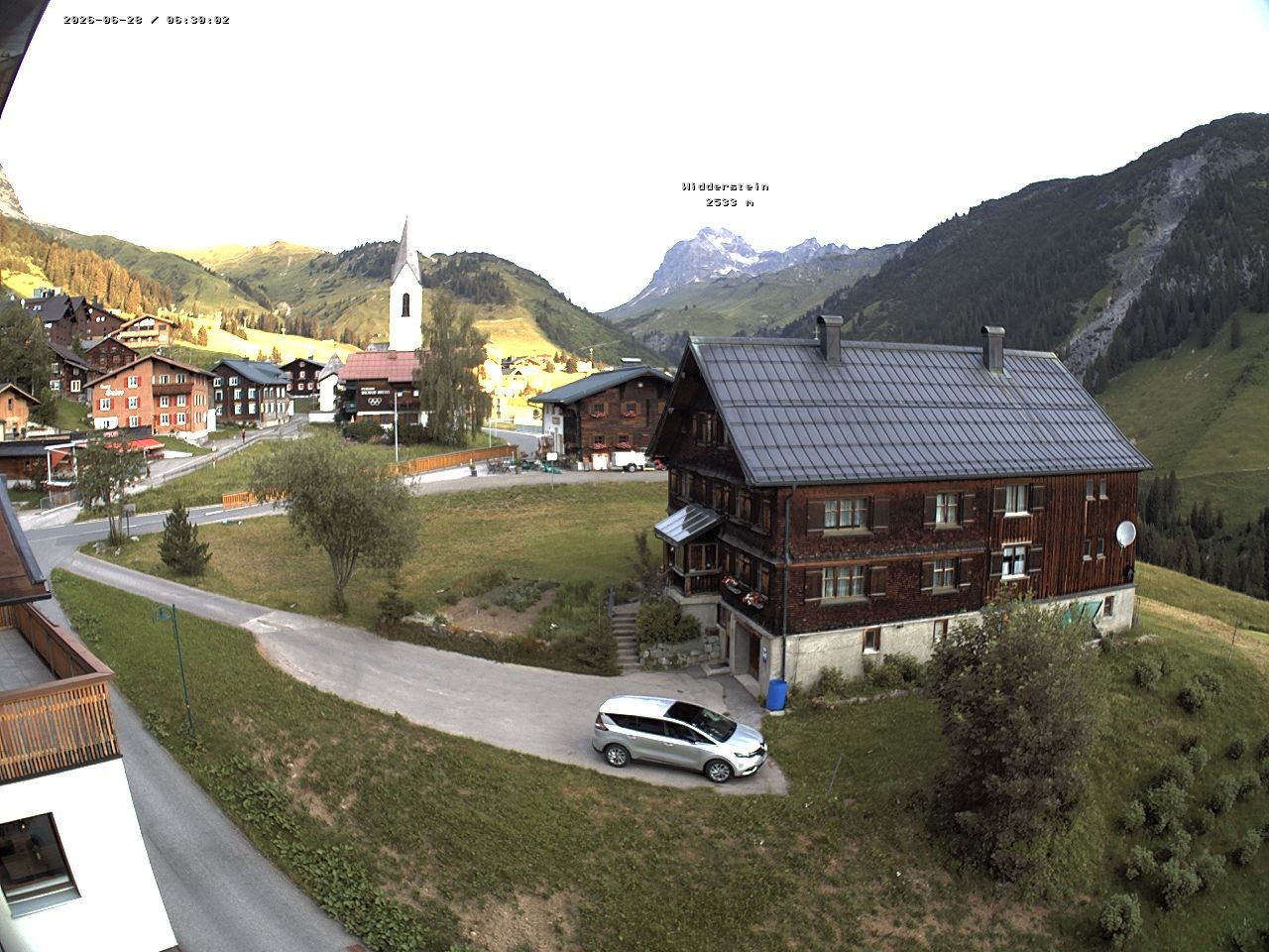Archiv Foto Webcam Dorfzentrum von Warth