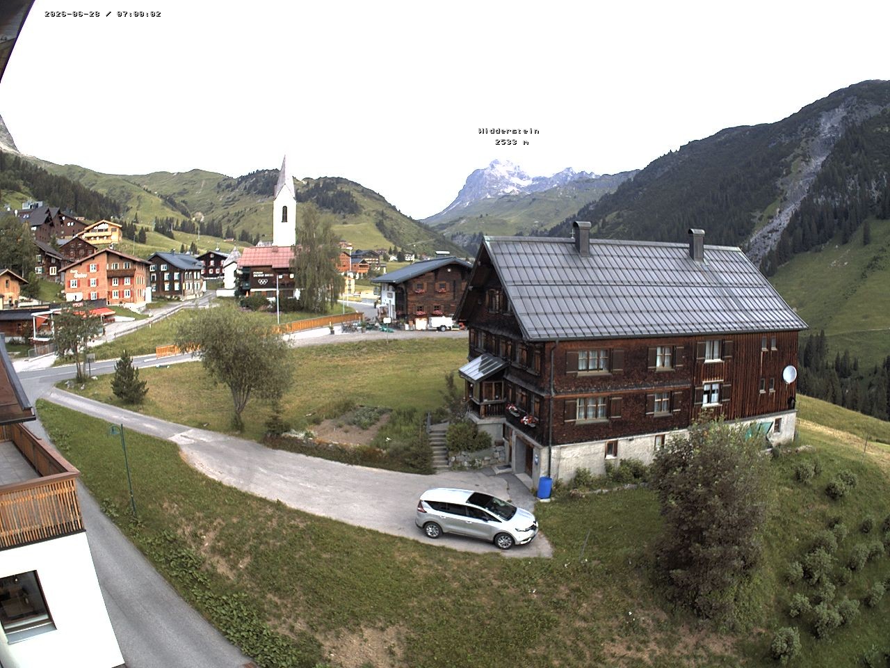Archiv Foto Webcam Dorfzentrum von Warth