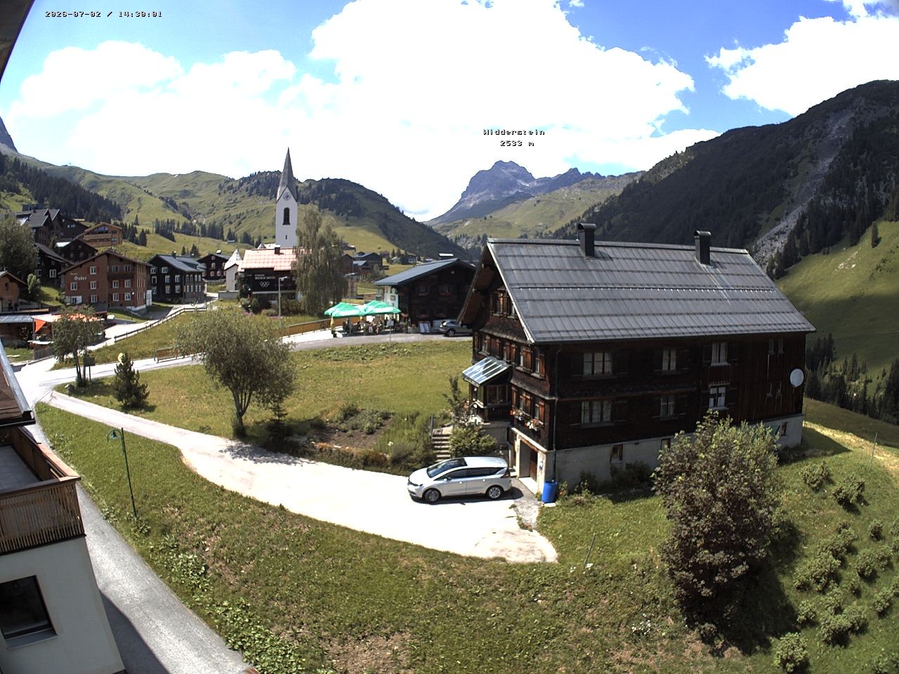 Archiv Foto Webcam Dorfzentrum von Warth