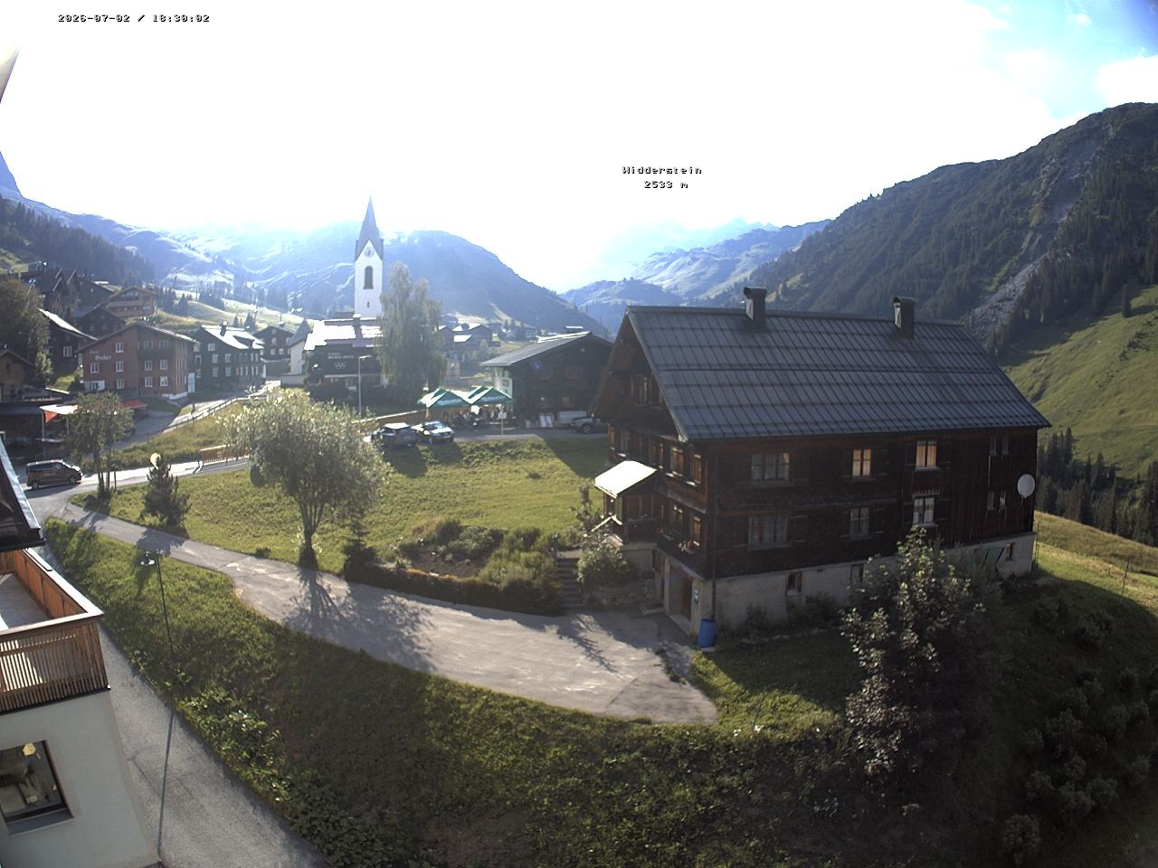 Archiv Foto Webcam Dorfzentrum von Warth