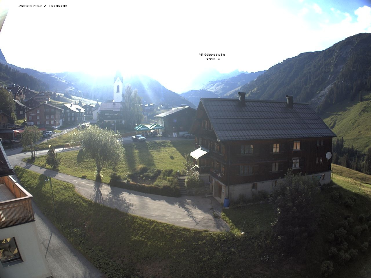 Archiv Foto Webcam Dorfzentrum von Warth