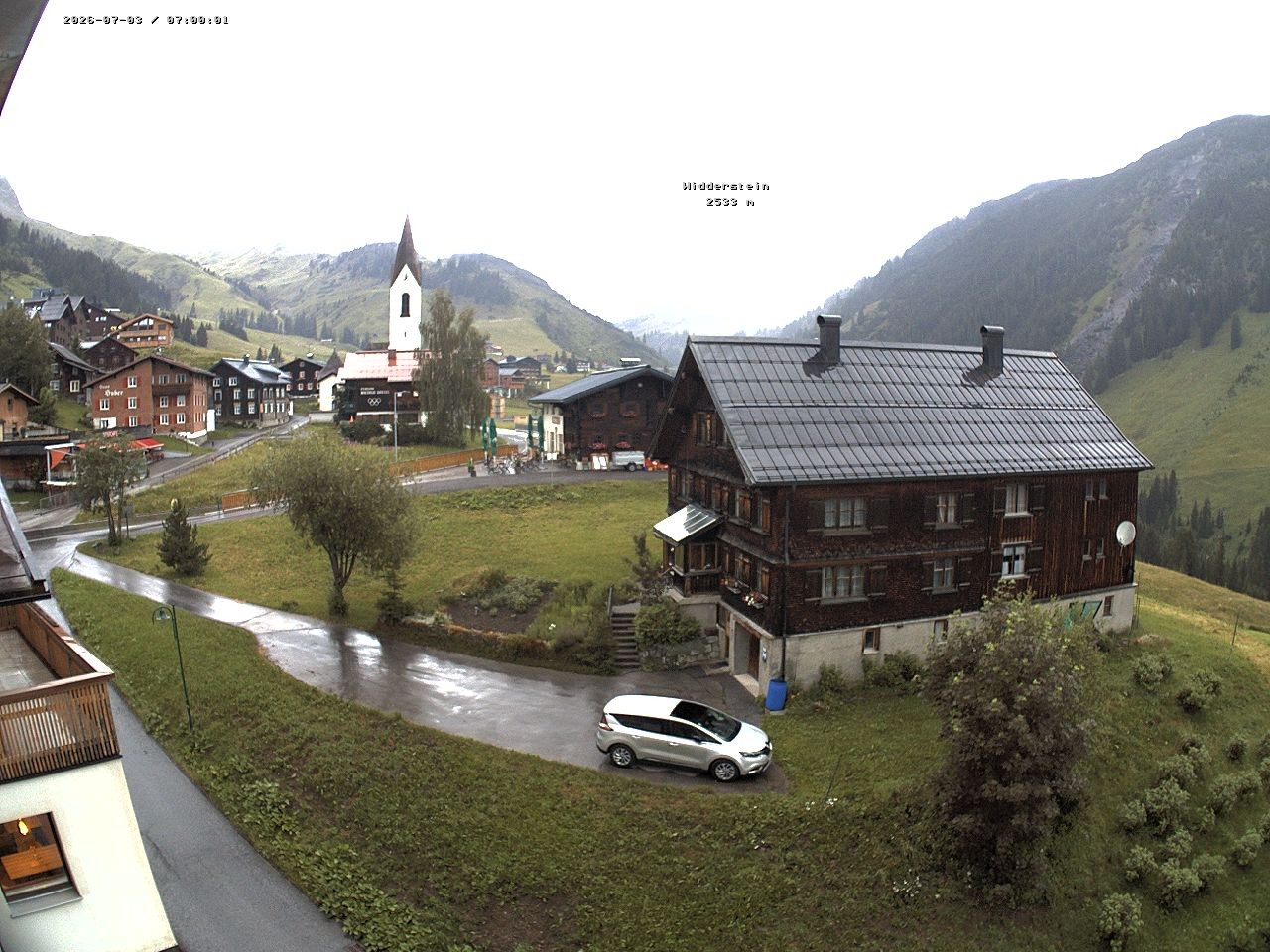 Archiv Foto Webcam Dorfzentrum von Warth