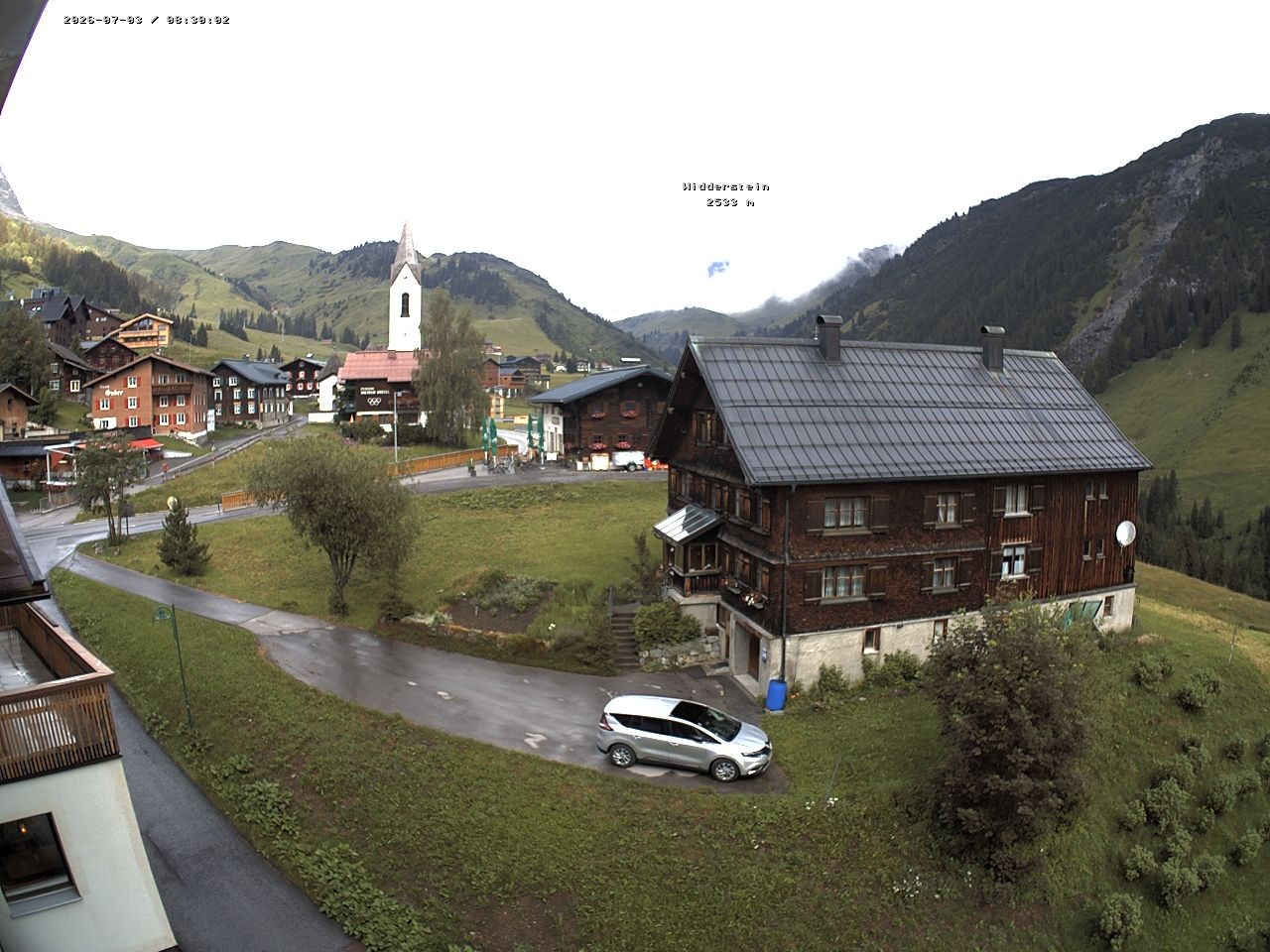 Archiv Foto Webcam Dorfzentrum von Warth