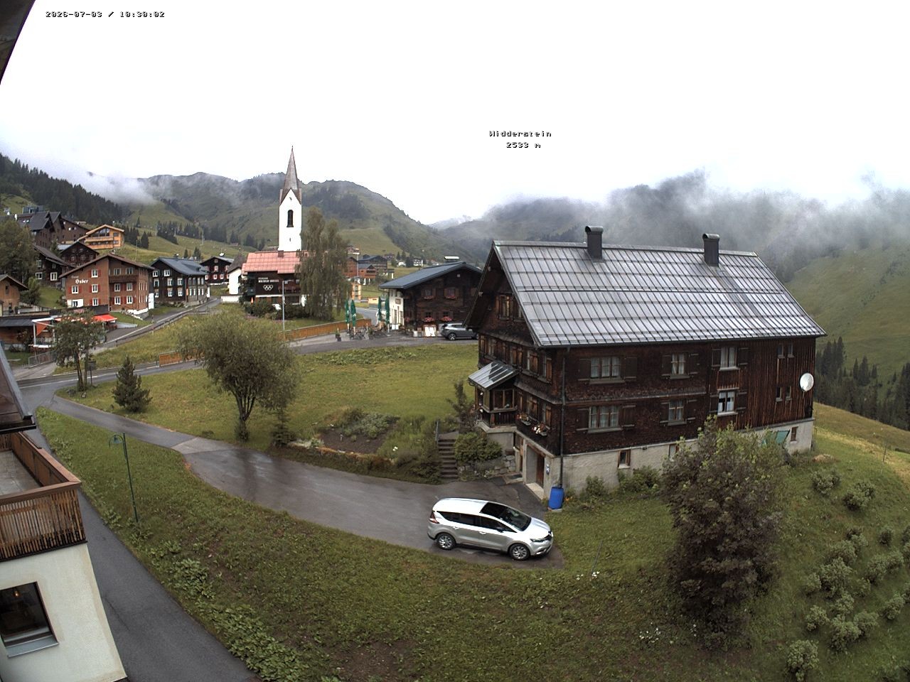 Archiv Foto Webcam Dorfzentrum von Warth