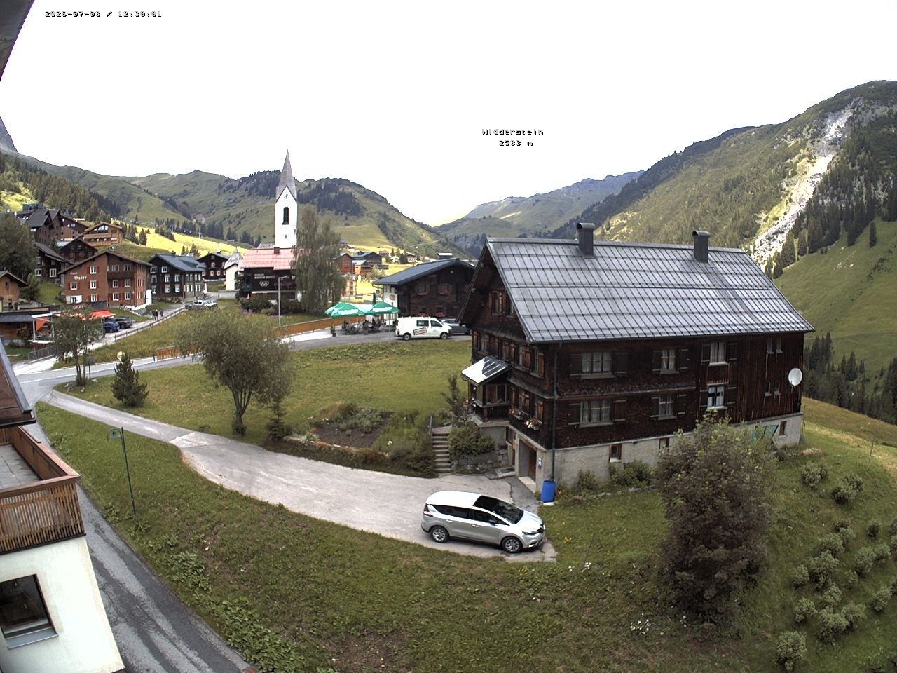 Archiv Foto Webcam Dorfzentrum von Warth