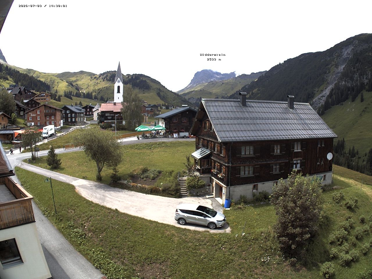 Archiv Foto Webcam Dorfzentrum von Warth