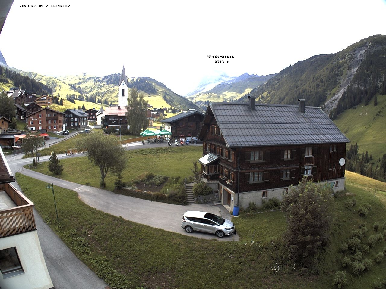 Archiv Foto Webcam Dorfzentrum von Warth