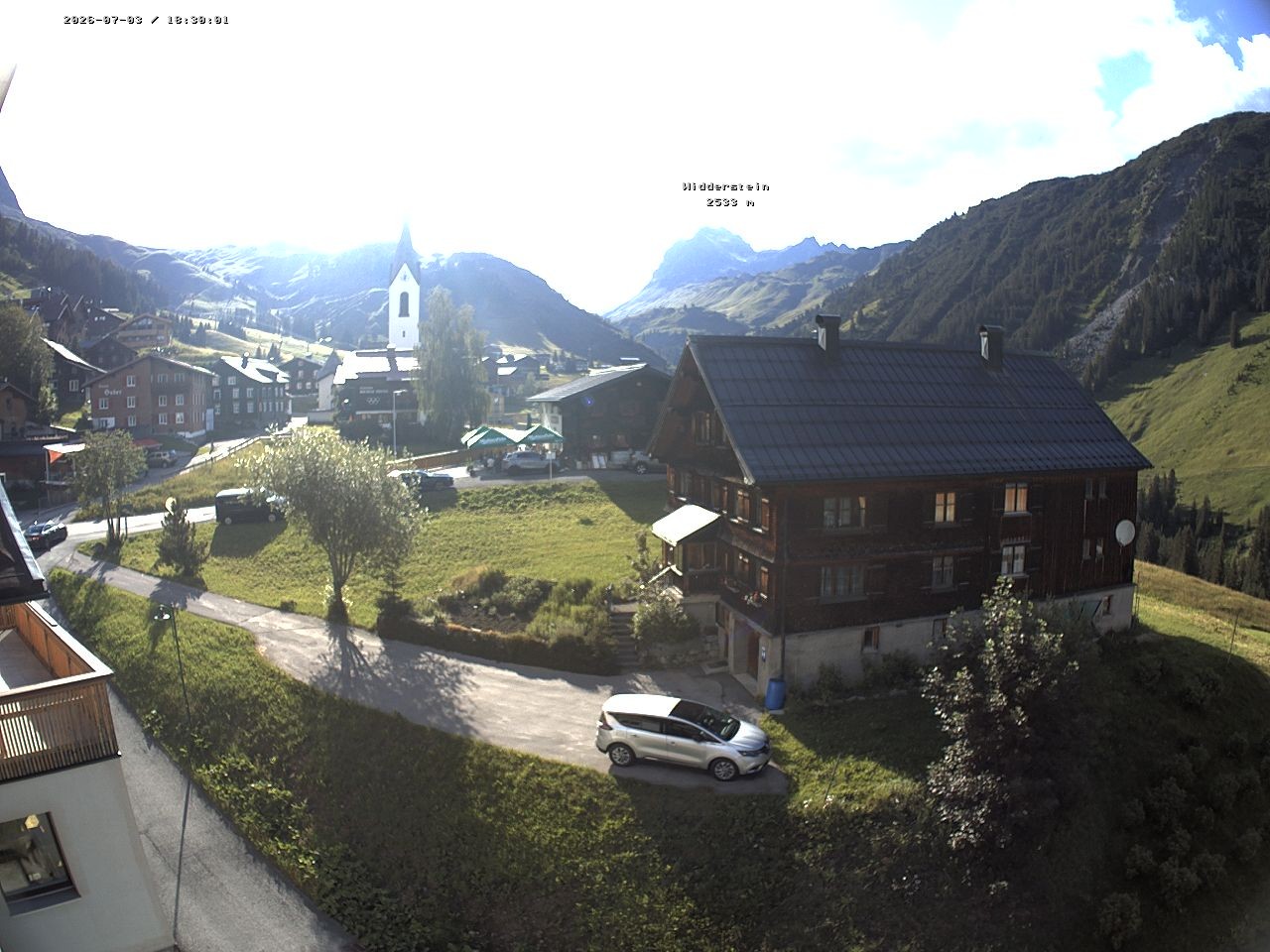 Archiv Foto Webcam Dorfzentrum von Warth