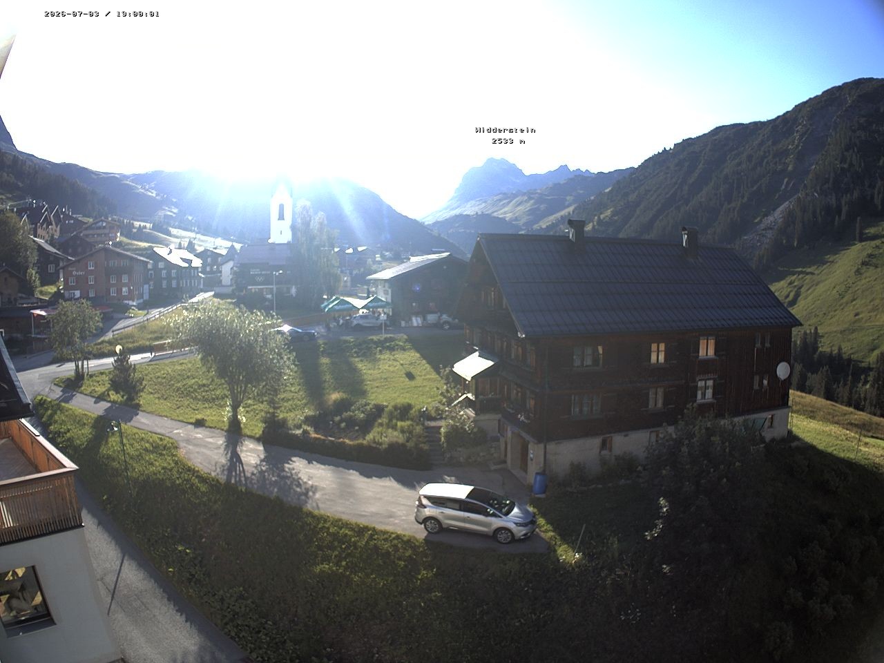 Archiv Foto Webcam Dorfzentrum von Warth