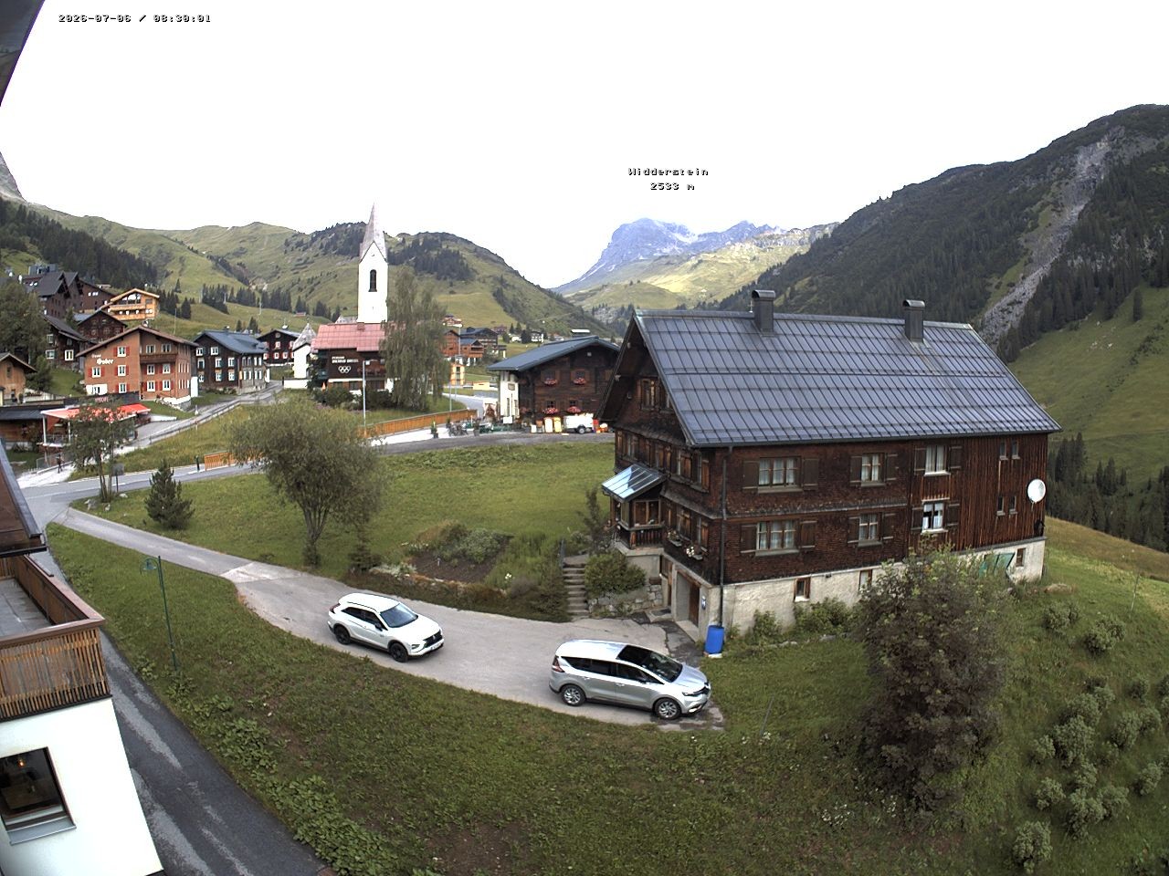 Archiv Foto Webcam Dorfzentrum von Warth