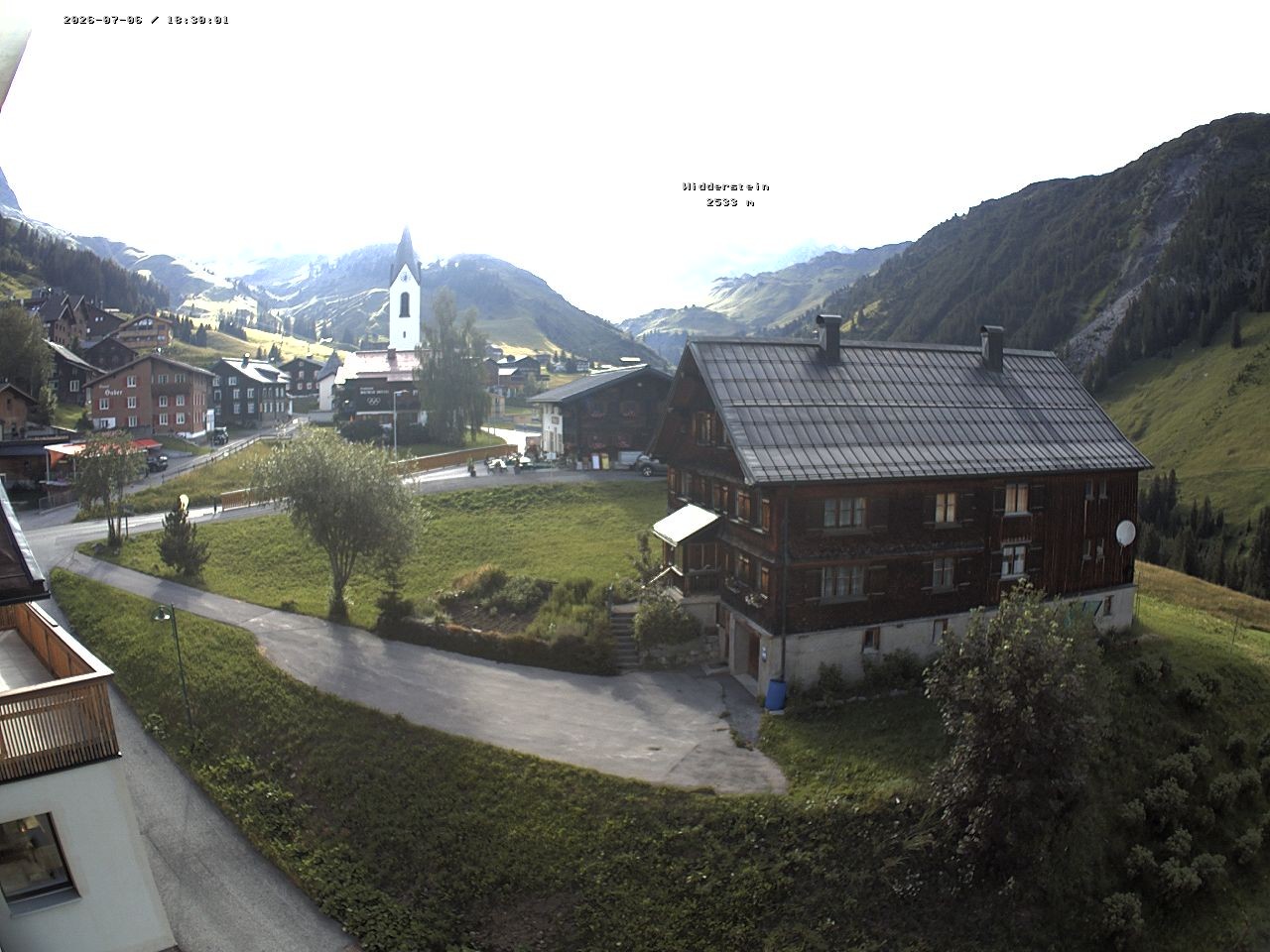 Archiv Foto Webcam Dorfzentrum von Warth