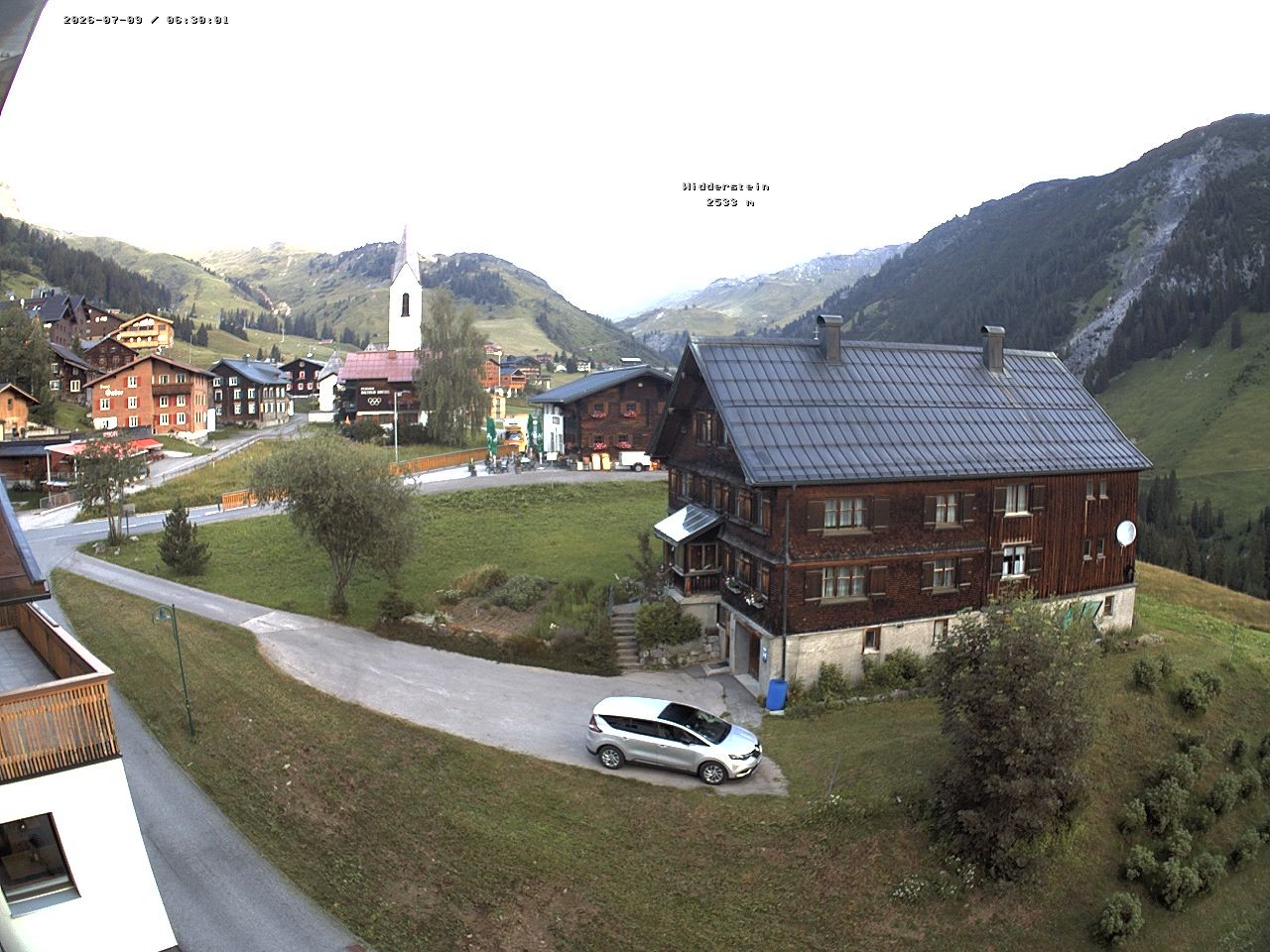 Archiv Foto Webcam Dorfzentrum von Warth