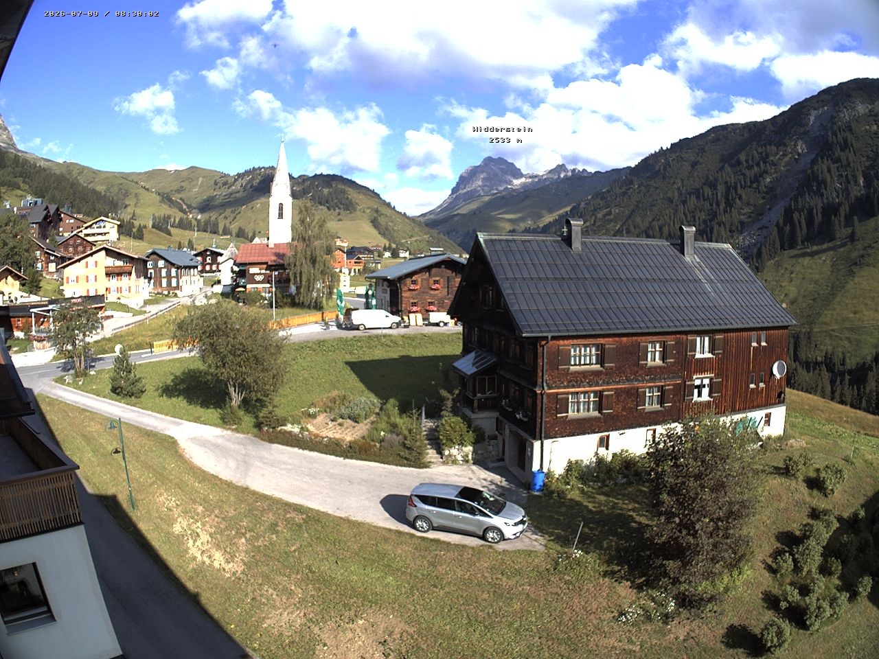 Archiv Foto Webcam Dorfzentrum von Warth