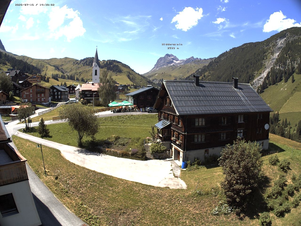 Archiv Foto Webcam Dorfzentrum von Warth