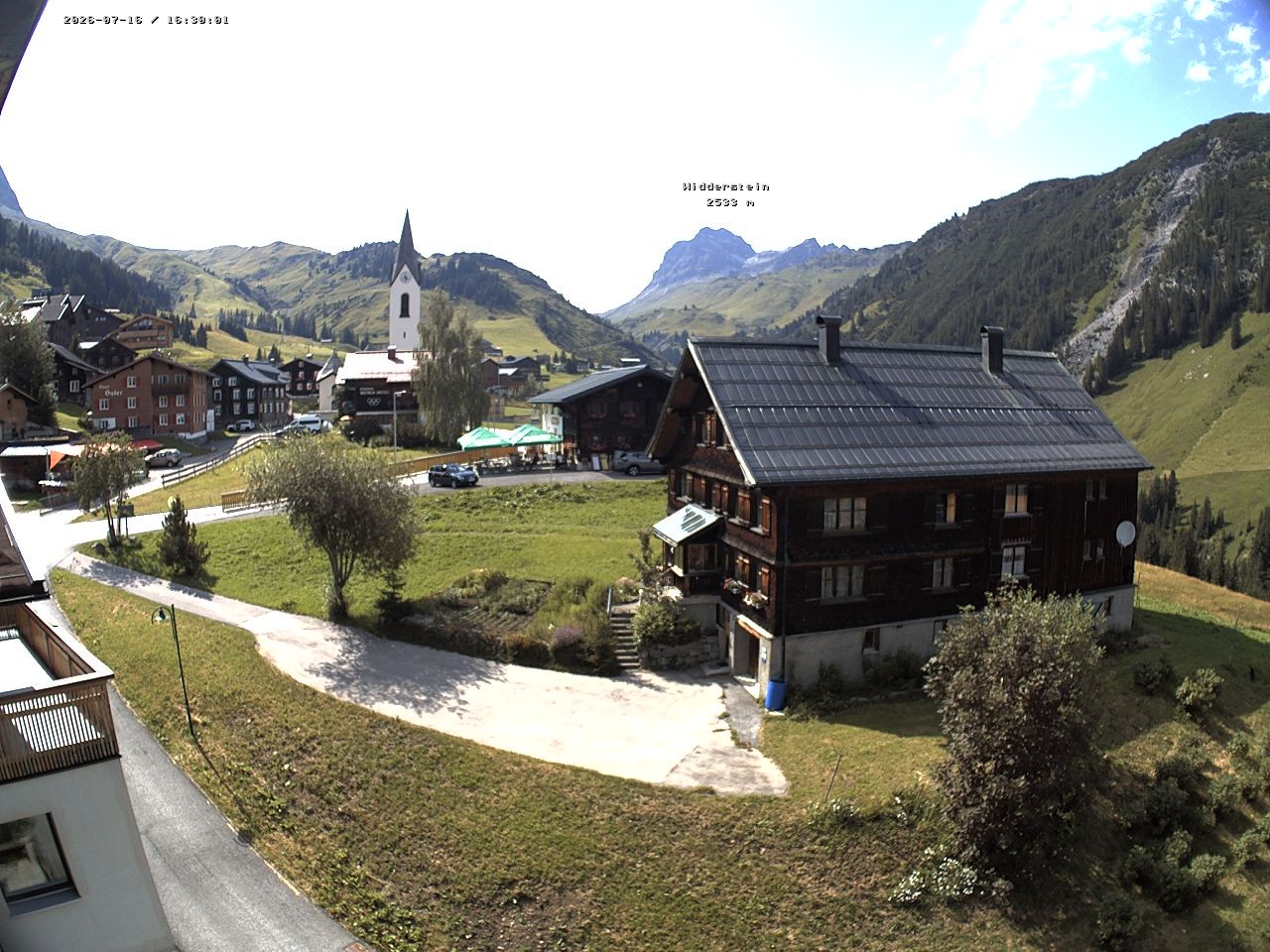 Archiv Foto Webcam Dorfzentrum von Warth
