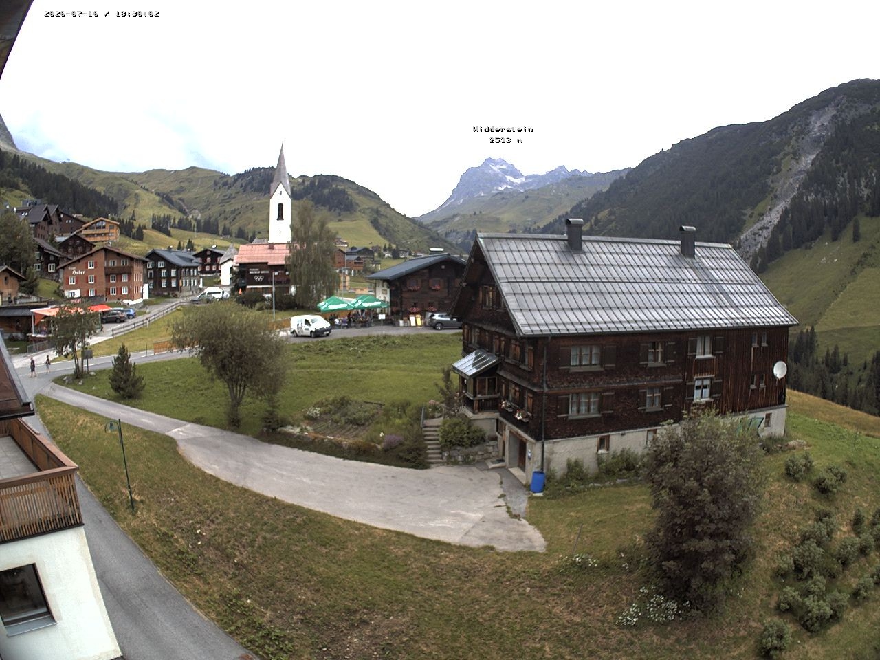 Archiv Foto Webcam Dorfzentrum von Warth
